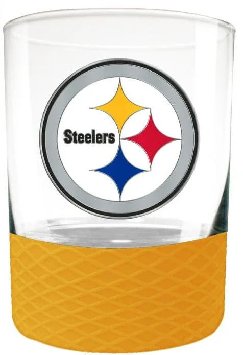 Pittsburgh Steelers 14 oz. COMMISSIONER Rocks Glass - 757 Sports Collectibles