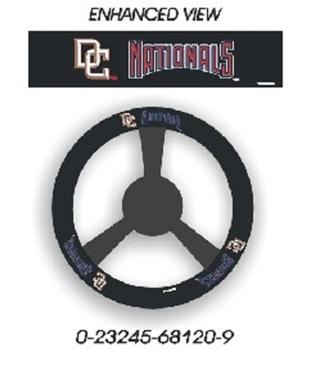 Washington Nationals Steering Wheel Cover Leather CO - Sports Collectibles, Sports Memorabilia, Sports Fan Shop, Sports Gifts