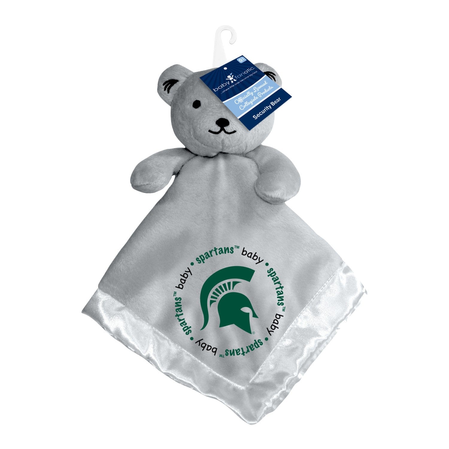 Michigan State Spartans Security Bear - Gray - Sports Gifts, Sports Memorabilia, Sports Collectibles, Fan Shop
