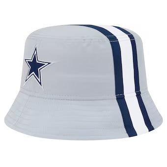 Men's New Era Gray/Navy Dallas Cowboys Helmet Bucket Hat -L/XL - Sports Collectibles, Sports Memorabilia, Sports Fan Shop, Sports Gifts