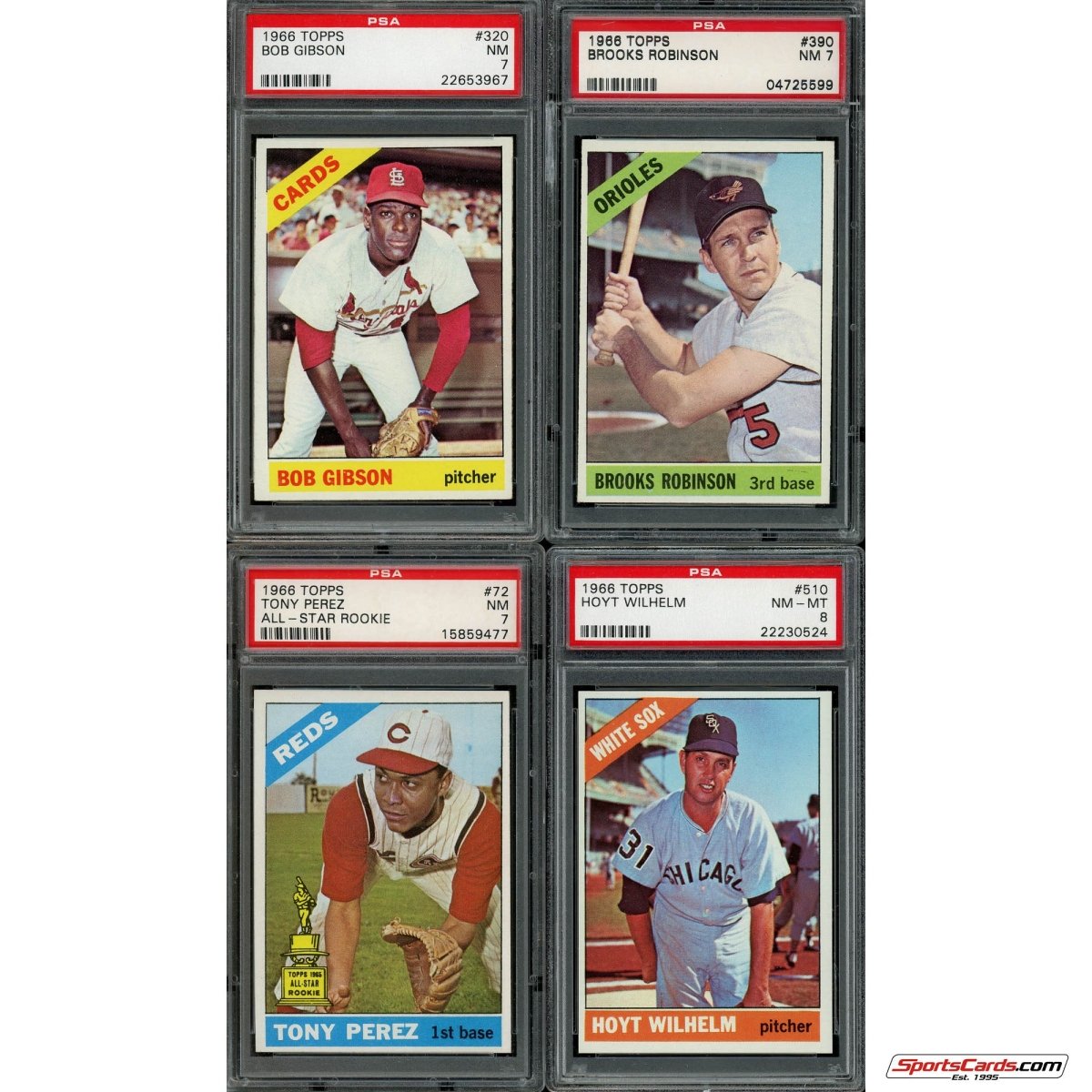 1966 Topps Baseball Complete Graded Set Break - (1) PSA 7 or Better Graded Card Per Box! - Sports Gifts, Sports Memorabilia, Sports Collectibles, Fan Shop