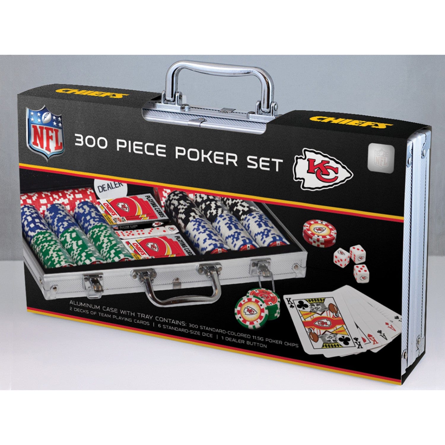 Kansas City Chiefs 300 Piece Poker Set - Ultimate Fan Edition
