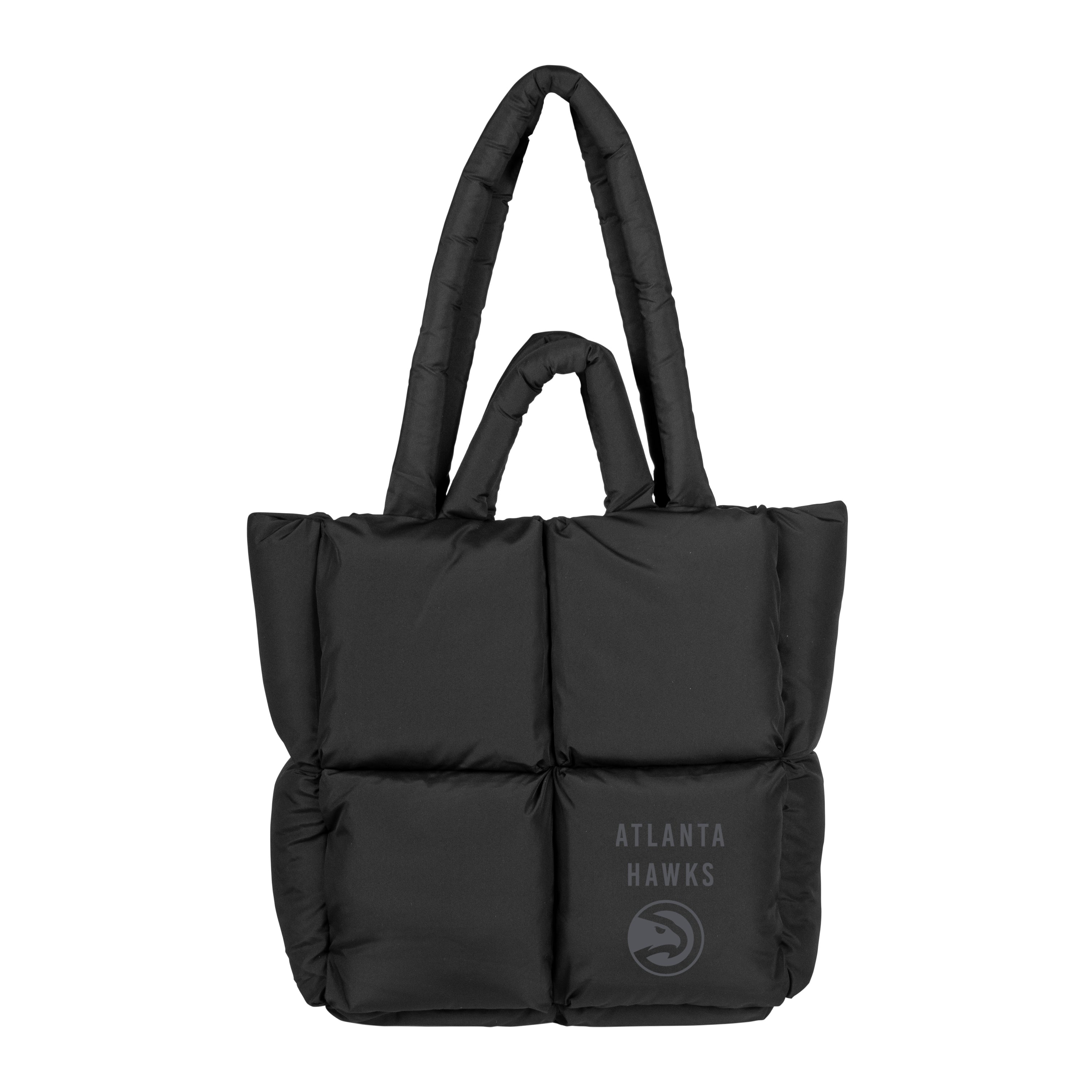 Atlanta Hawks Puff Black Tote