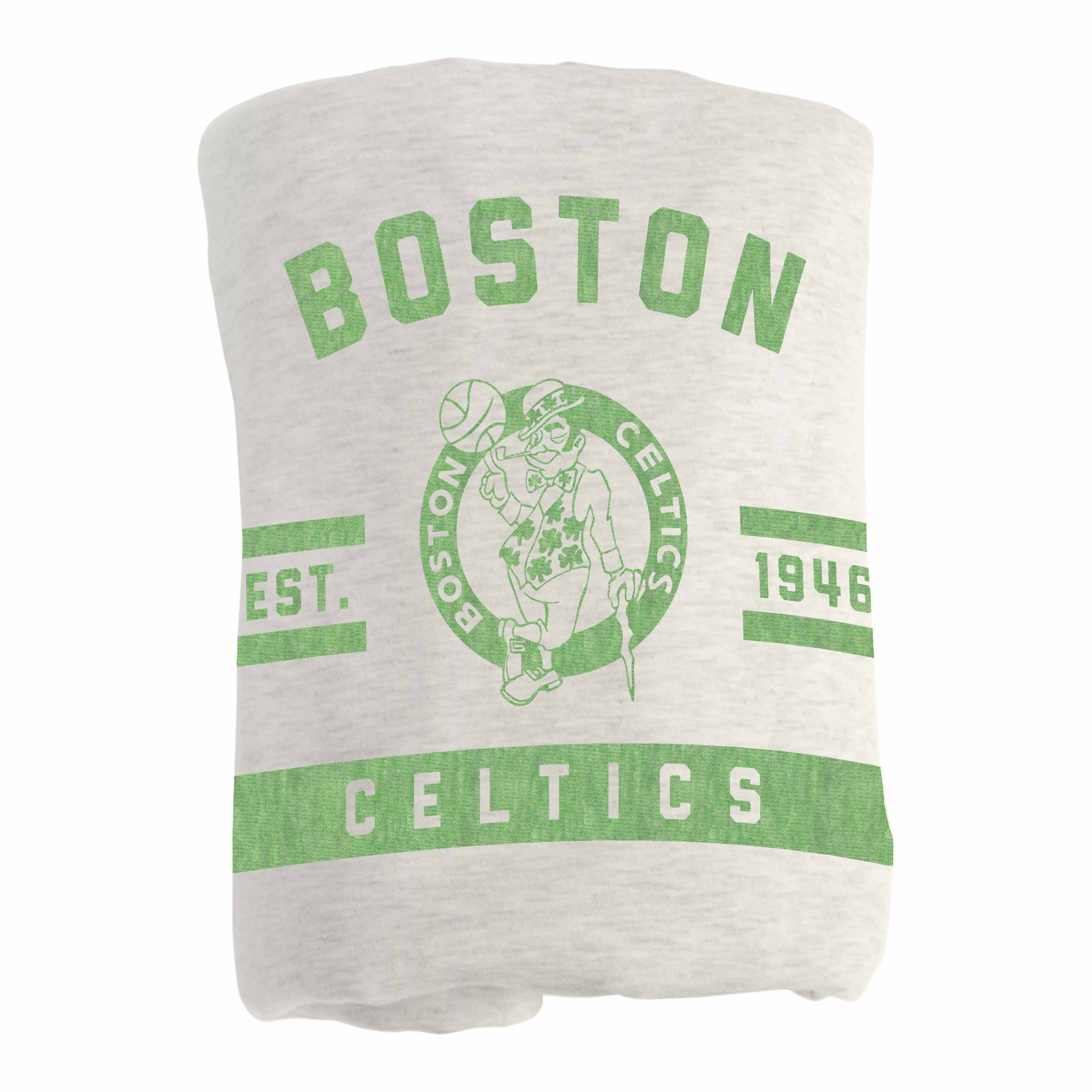 Boston Celtics Oatmeal Sweatshirt Blanket - Sports Gifts, Sports Memorabilia, Sports Collectibles, Fan Shop
