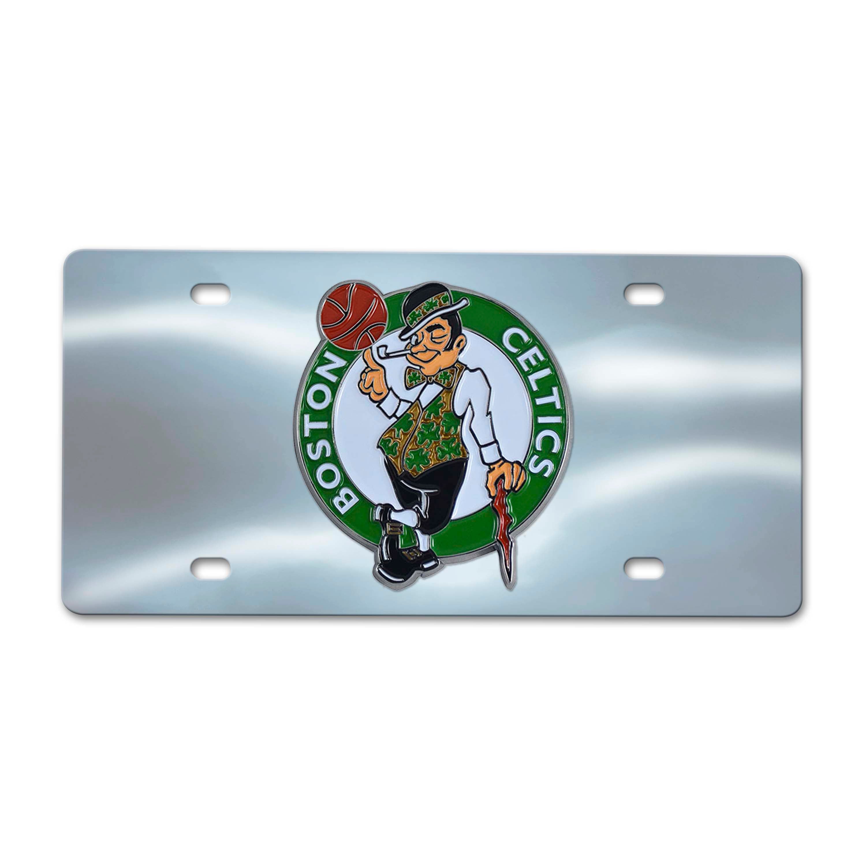 Boston Celtics Chrome Diecast License Plate