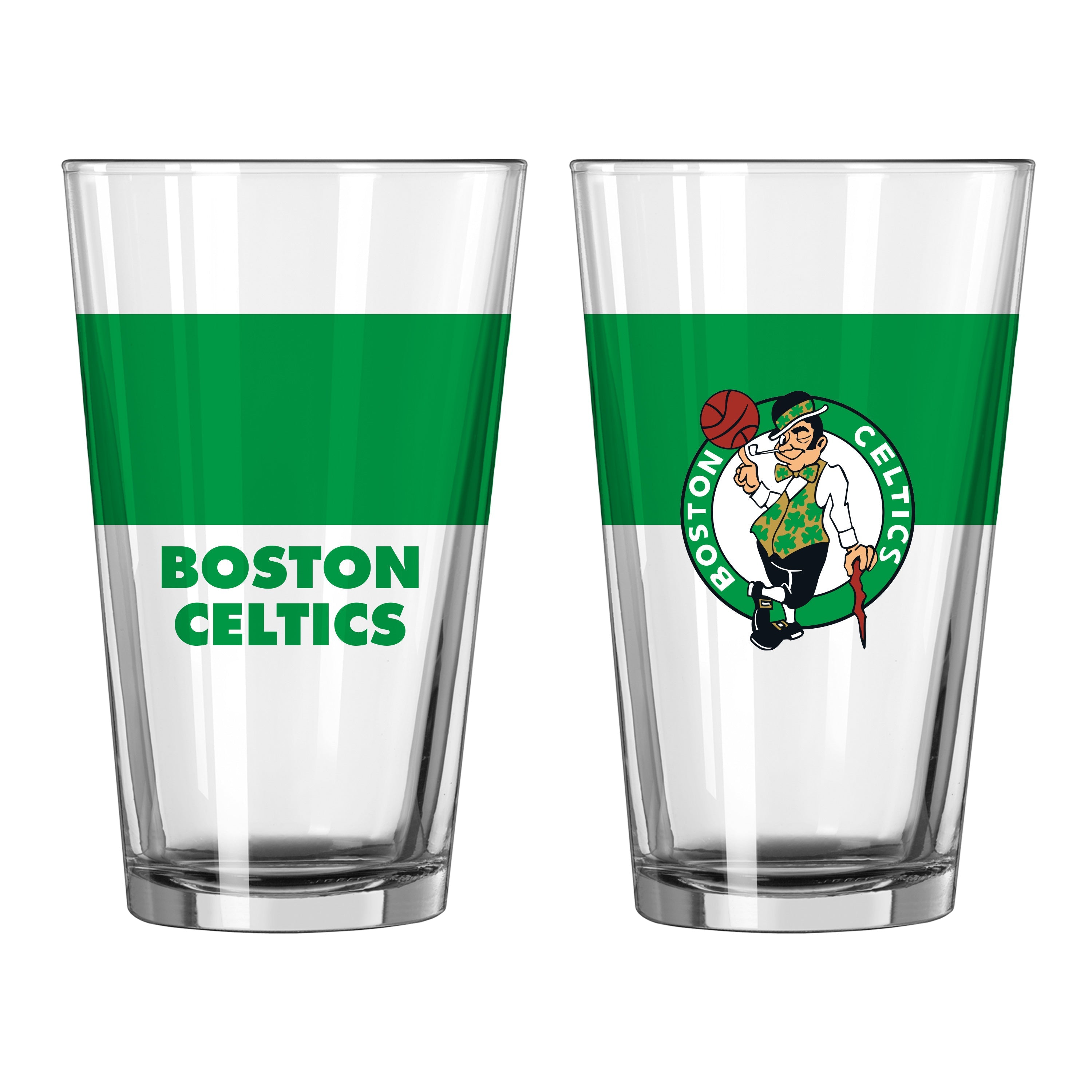 Boston Celtics 16oz Colorblock Pint Glass