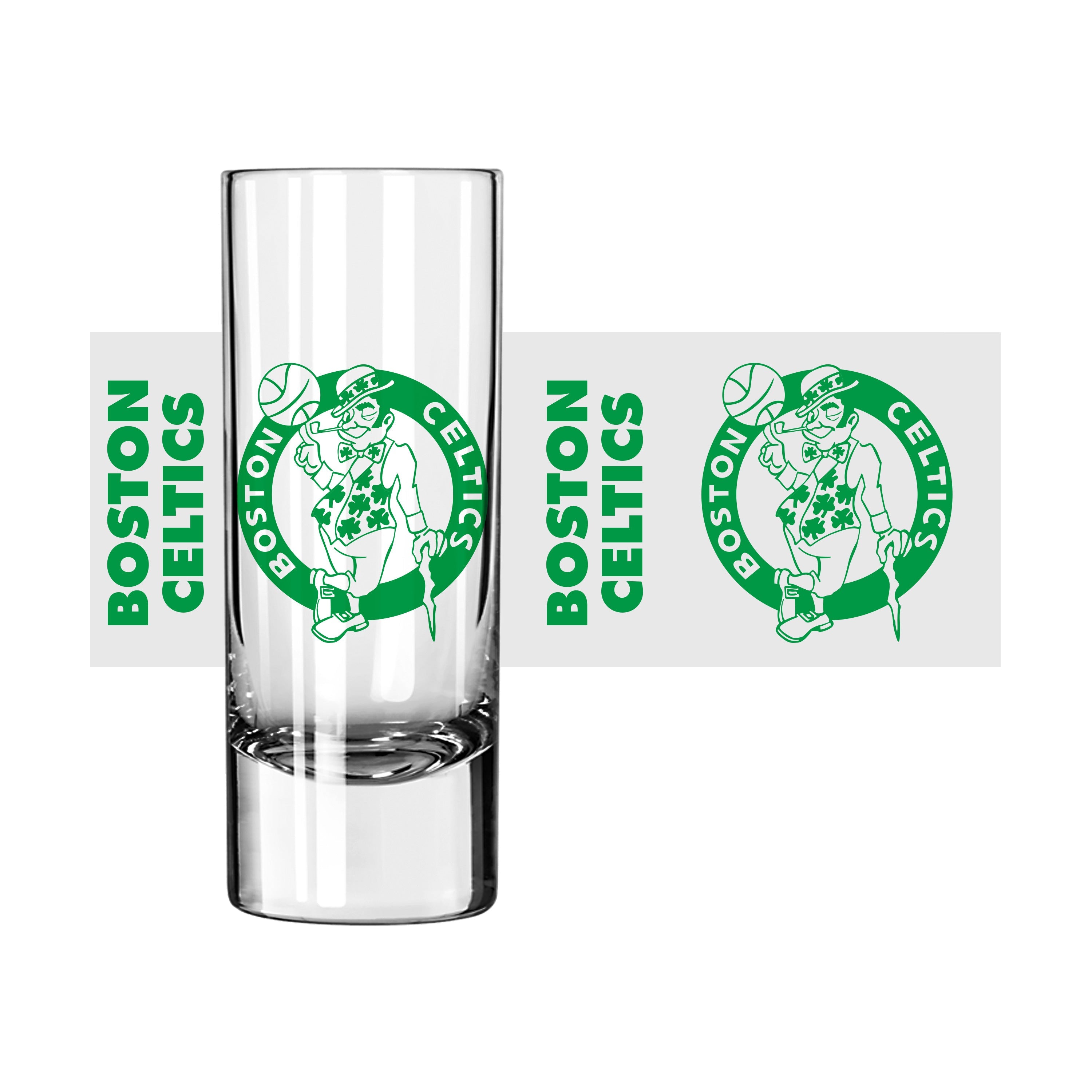 Boston Celtics 2.5oz Gameday Shooter Glass - Sports Gifts, Sports Memorabilia, Sports Collectibles, Fan Shop
