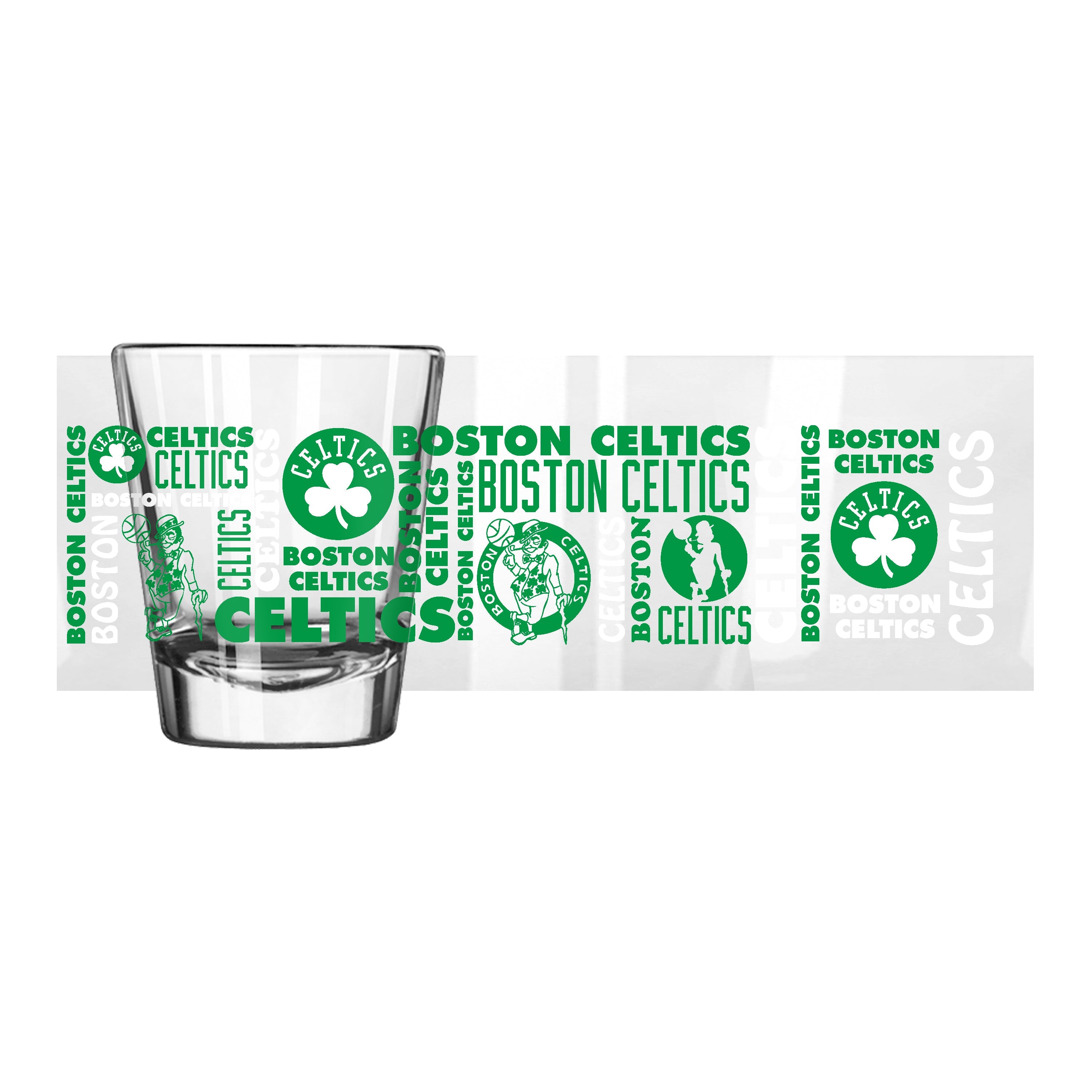 Boston Celtics 2oz Spirit Shot Glass - Sports Gifts, Sports Memorabilia, Sports Collectibles, Fan Shop