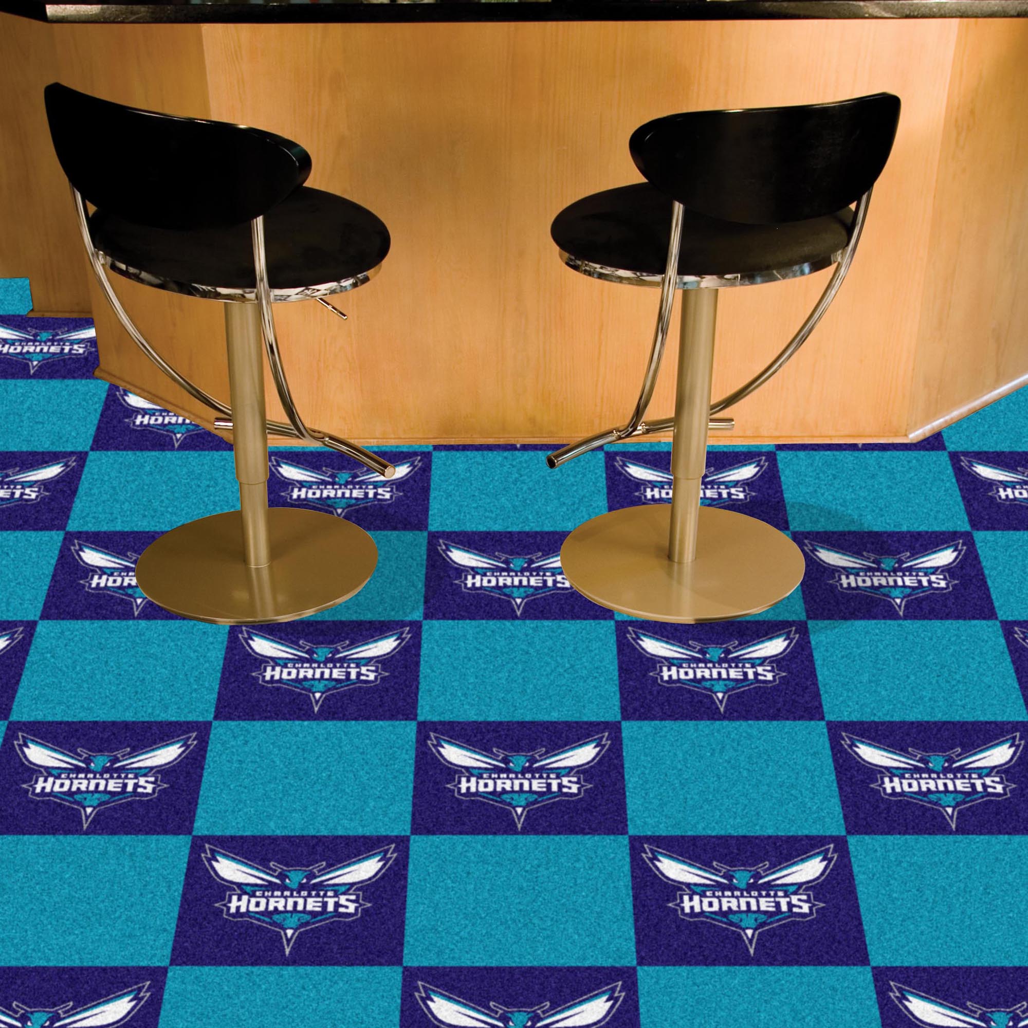 NBA - Charlotte Hornets Team Carpet Tiles - Sports Gifts, Sports Memorabilia, Sports Collectibles, Fan Shop