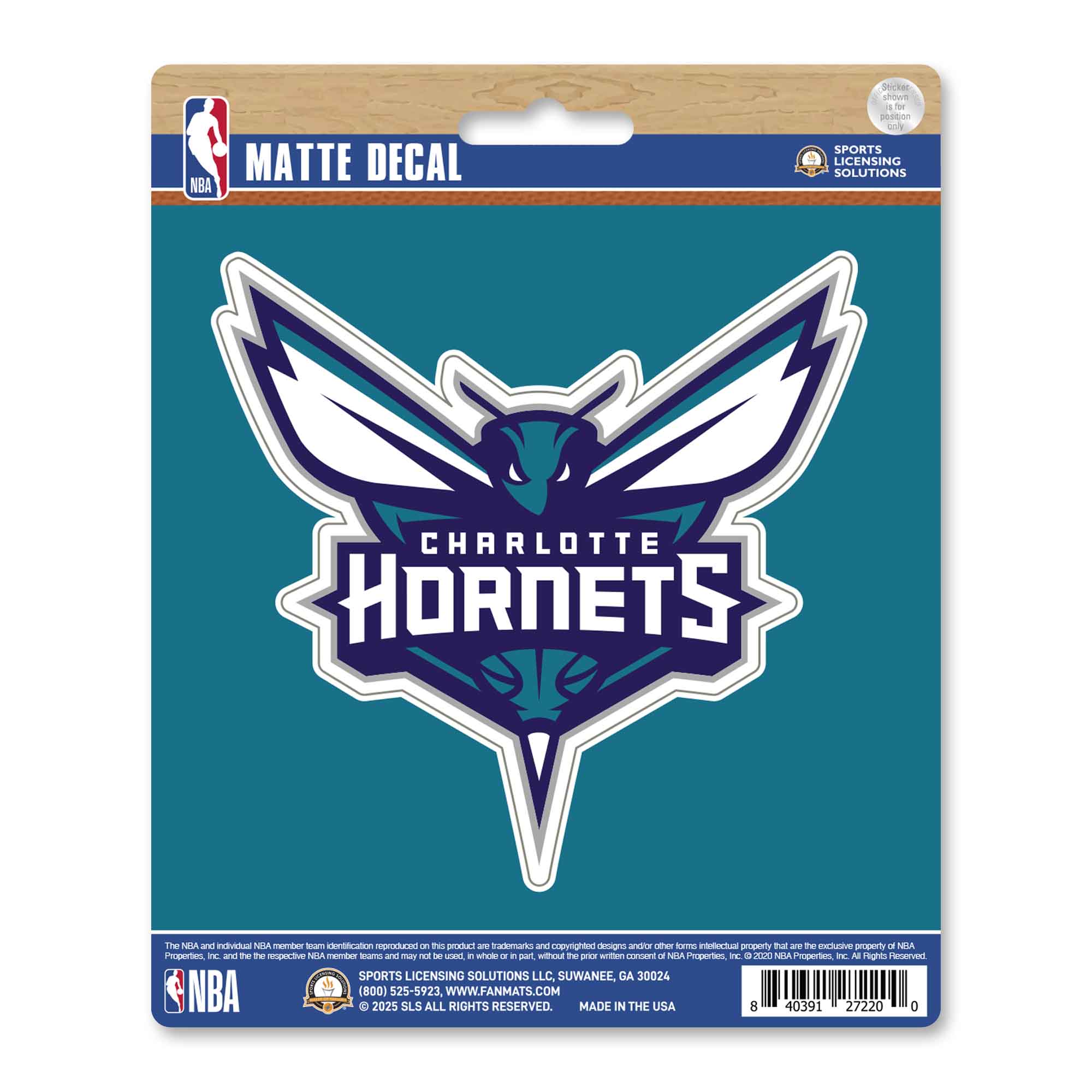 NBA - Charlotte Hornets Matte Decal