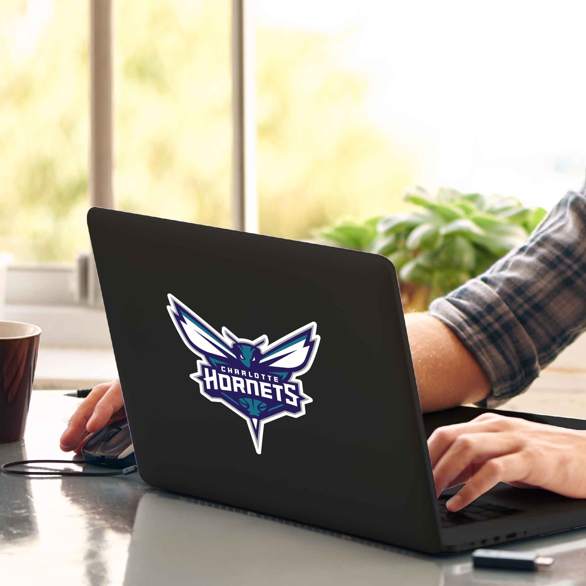 NBA - Charlotte Hornets Matte Decal - Sports Gifts, Sports Memorabilia, Sports Collectibles, Fan Shop