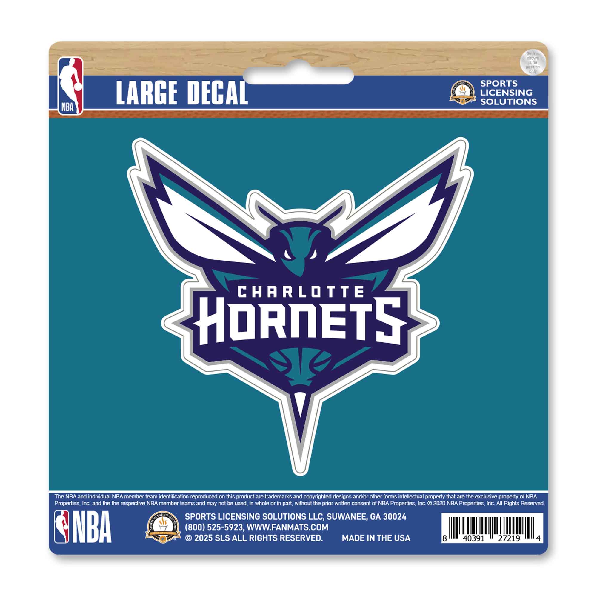 NBA - Charlotte Hornets Large Decal