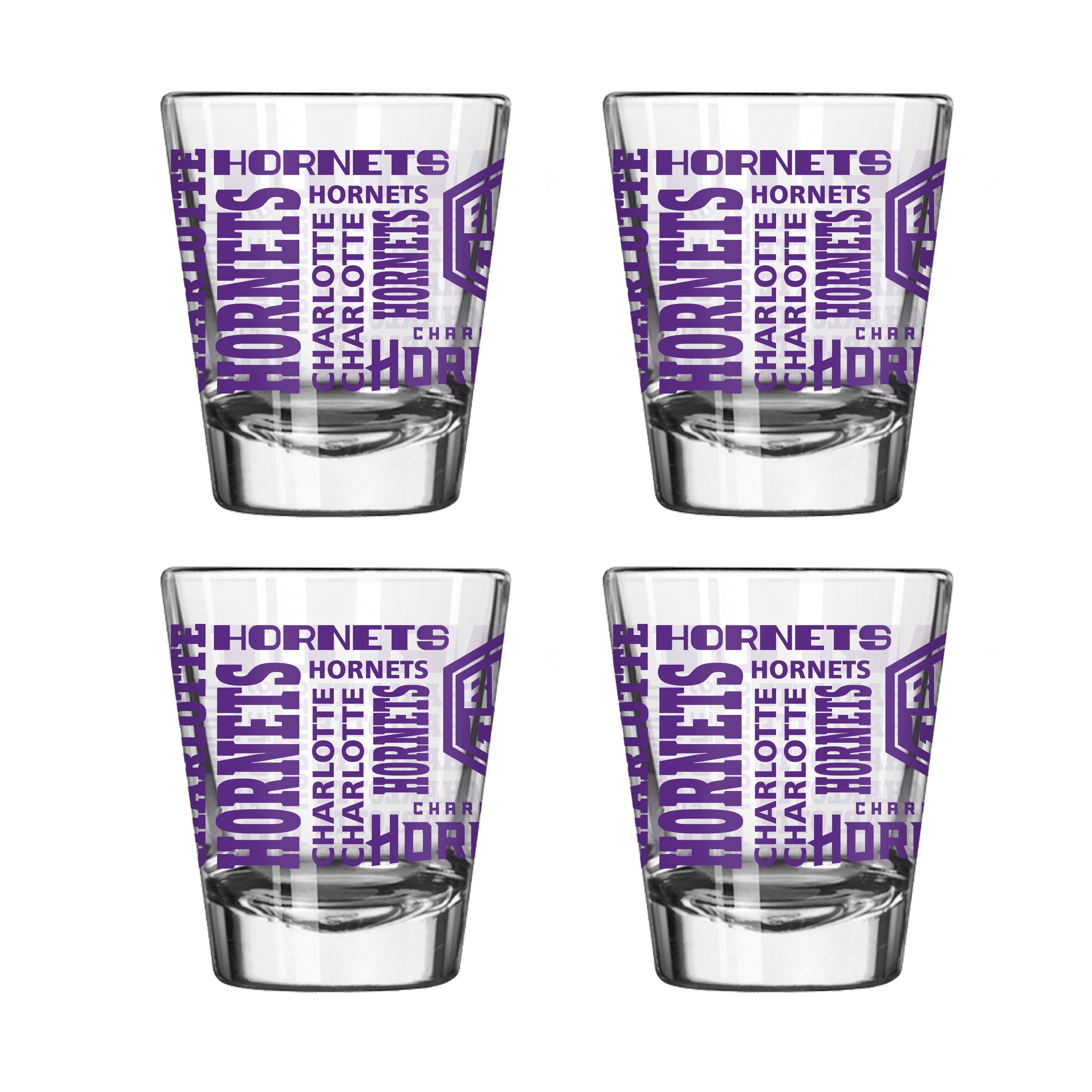 Charlotte Hornets 4pk Spirit 2oz Shot Glass