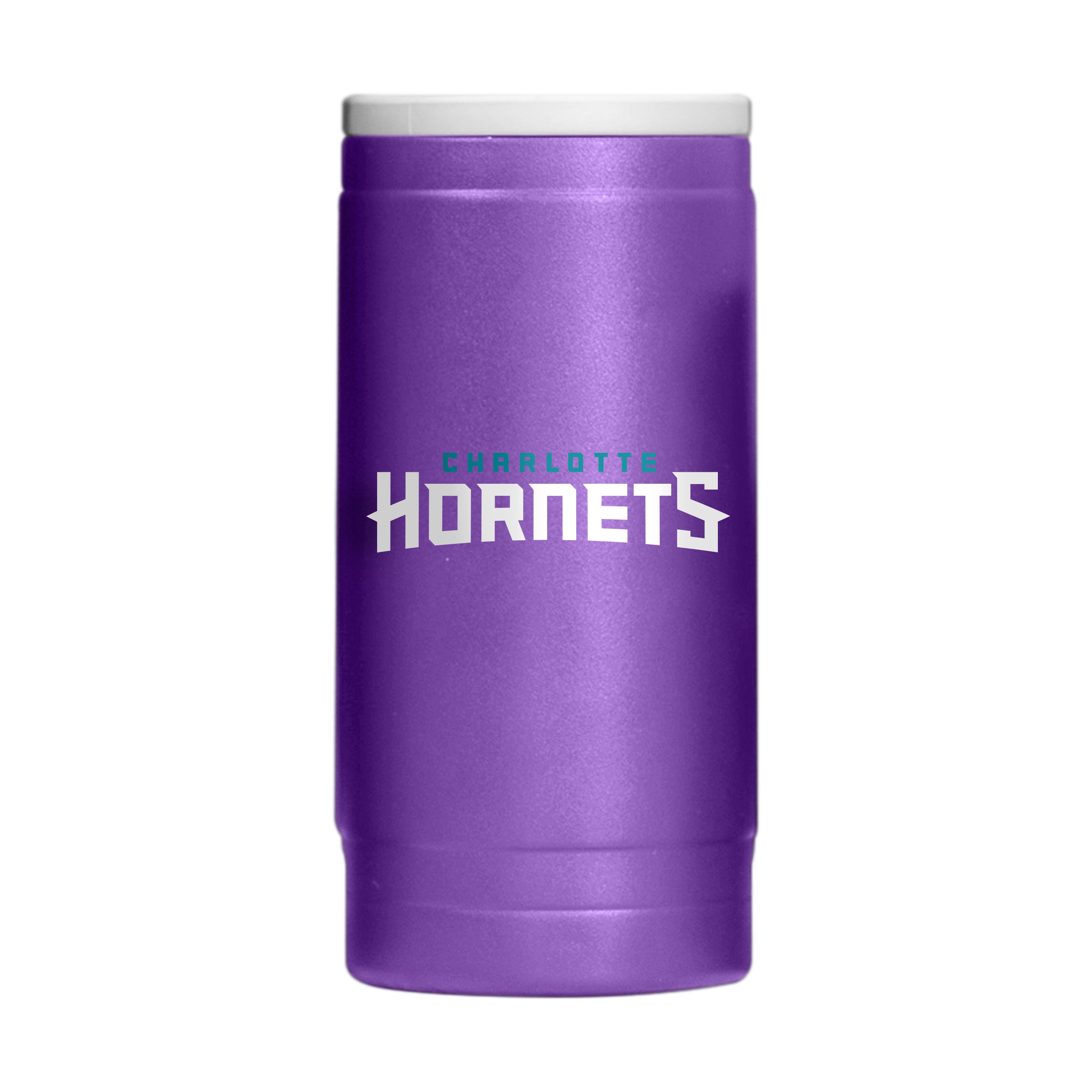 Charlotte Hornets 12oz Flipside Powdercoat SlimCan Coolie - Sports Gifts, Sports Memorabilia, Sports Collectibles, Fan Shop