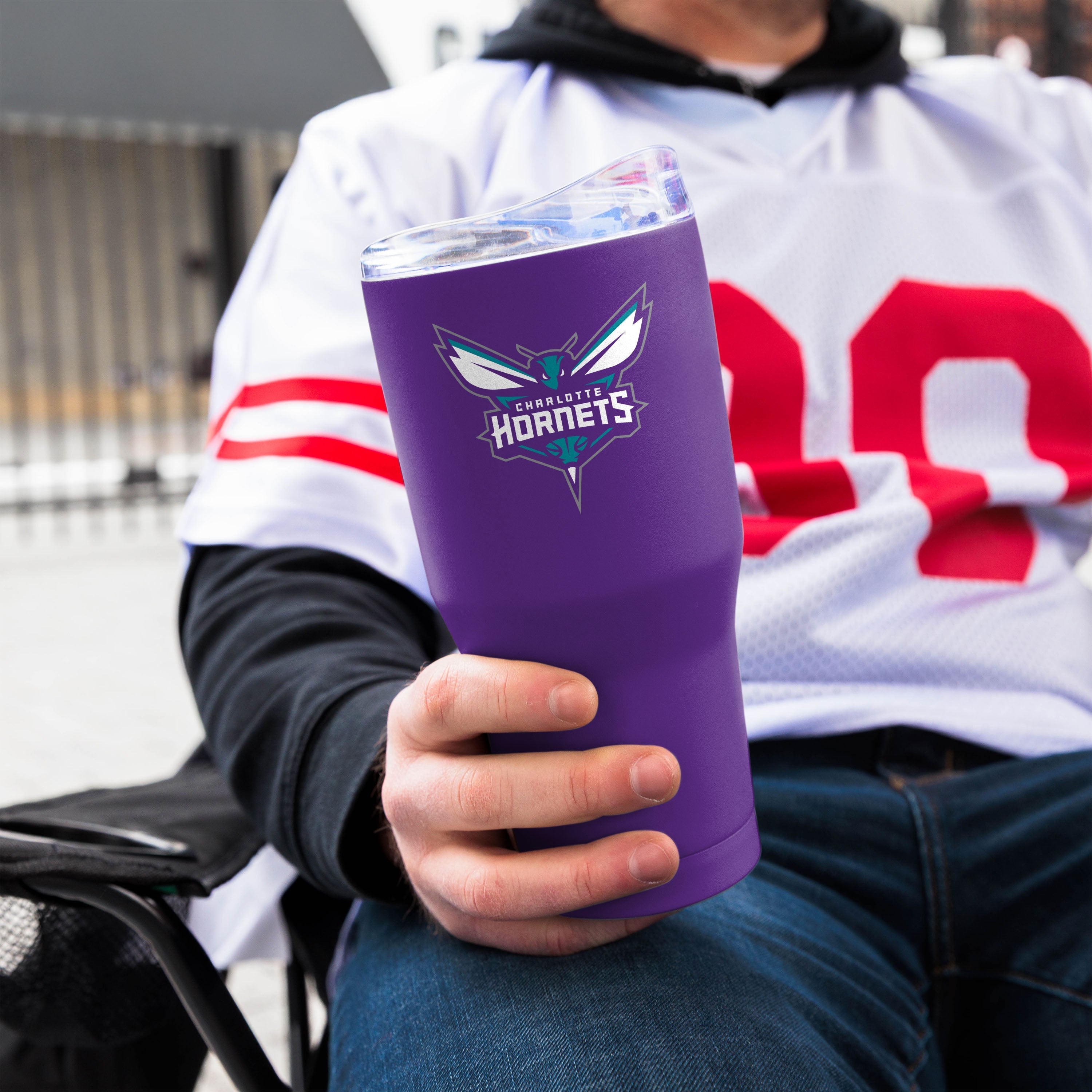 Charlotte Hornets 20oz Flipside Powder Coat Tumbler - Sports Gifts, Sports Memorabilia, Sports Collectibles, Fan Shop