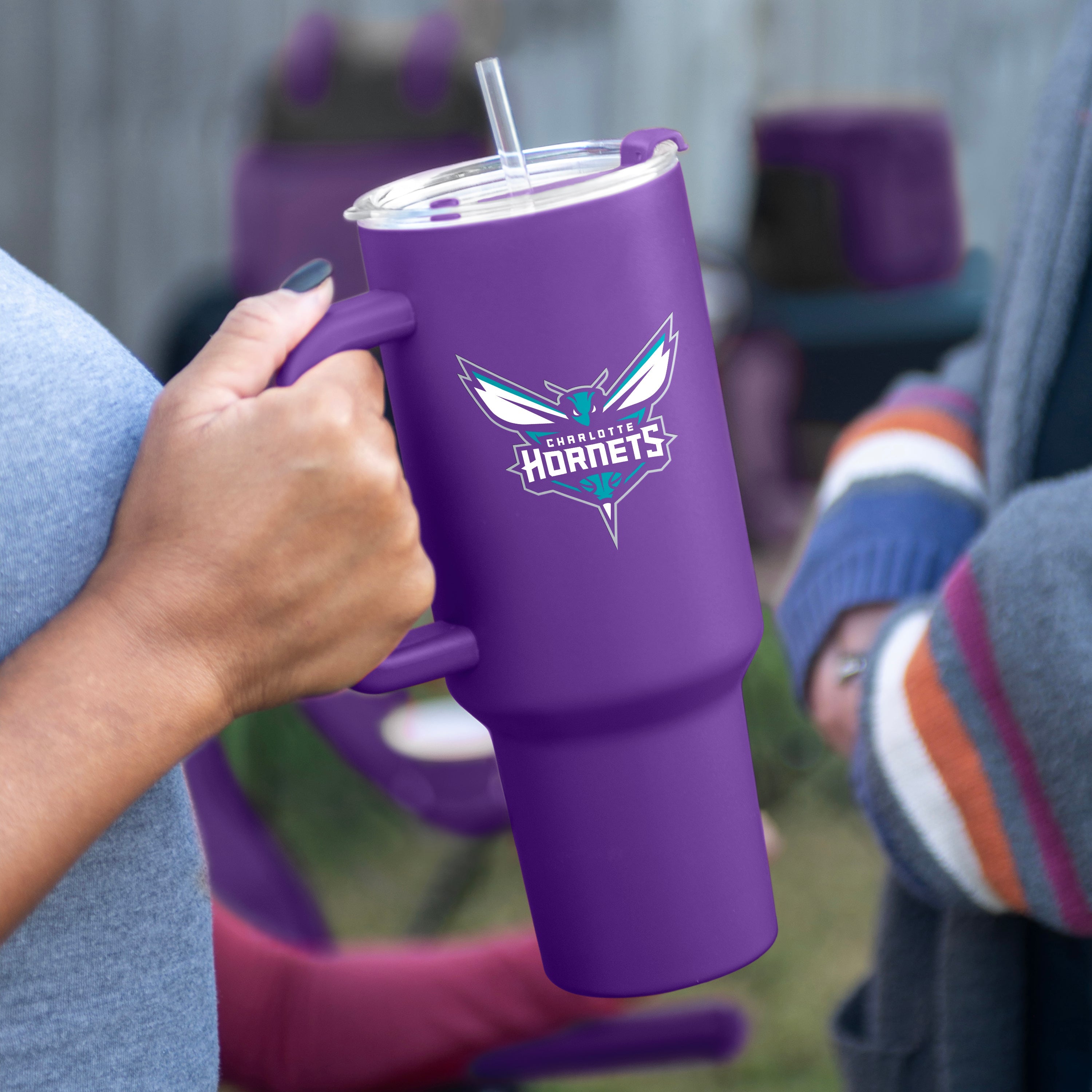 Charlotte Hornets 40oz Flipside Powder Coat Tumbler - Sports Gifts, Sports Memorabilia, Sports Collectibles, Fan Shop