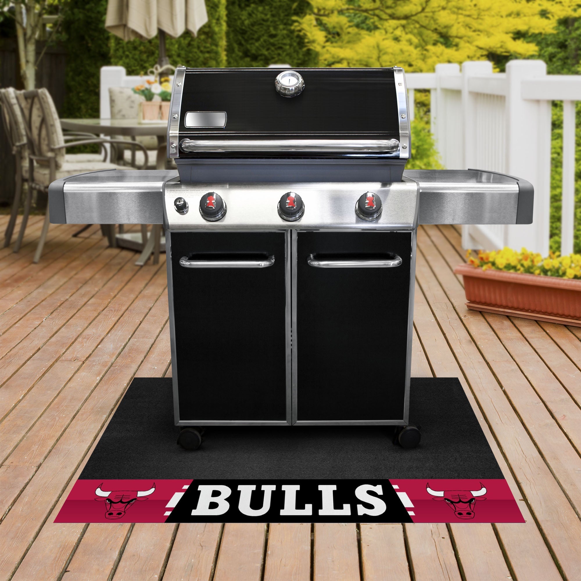 NBA - Chicago Bulls Grill Mat - Standard - Sports Gifts, Sports Memorabilia, Sports Collectibles, Fan Shop