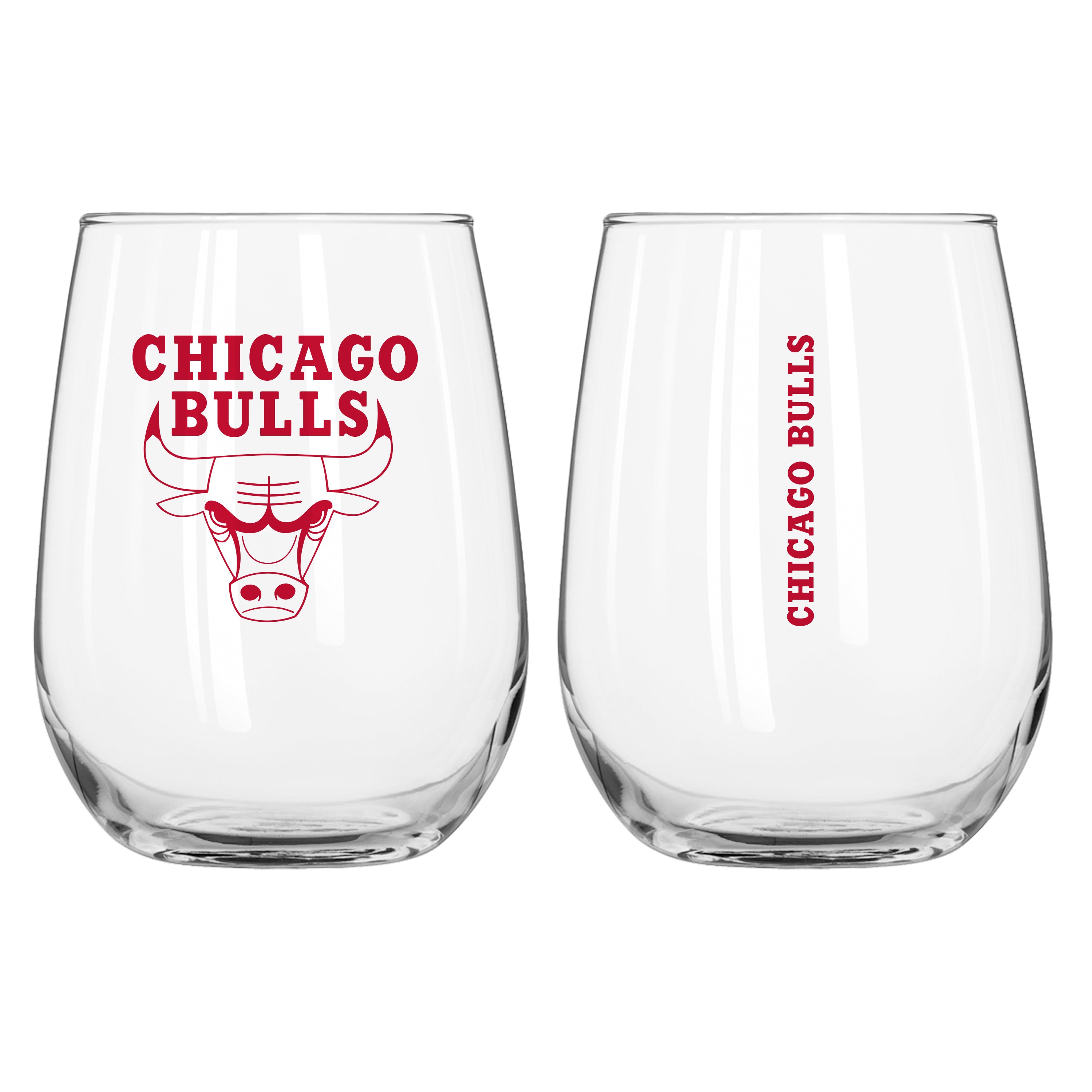 Chicago Bulls 16oz Gameday Curved Beverage Glass
