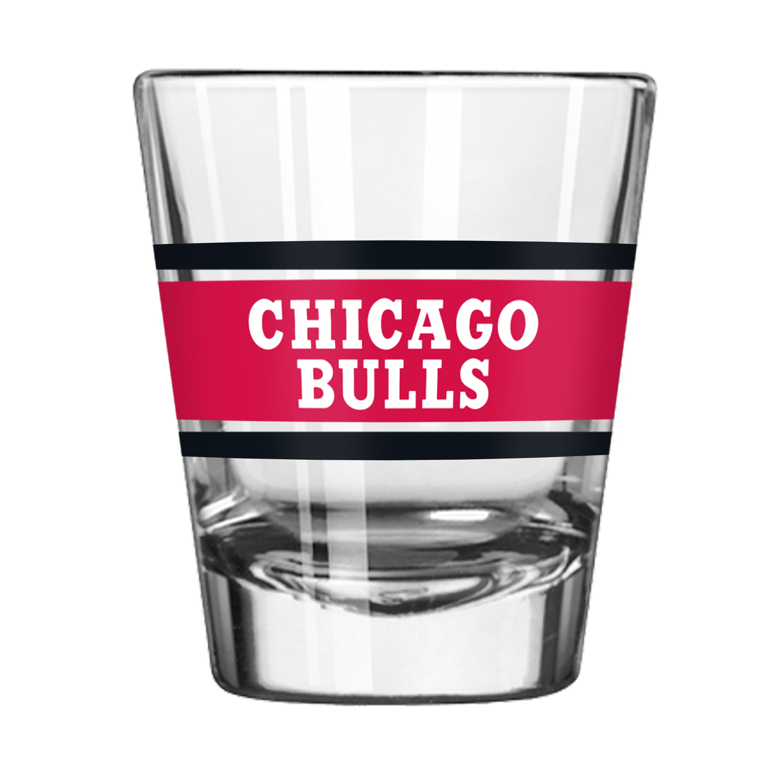 Chicago Bulls 2oz Stripe Shot Glass