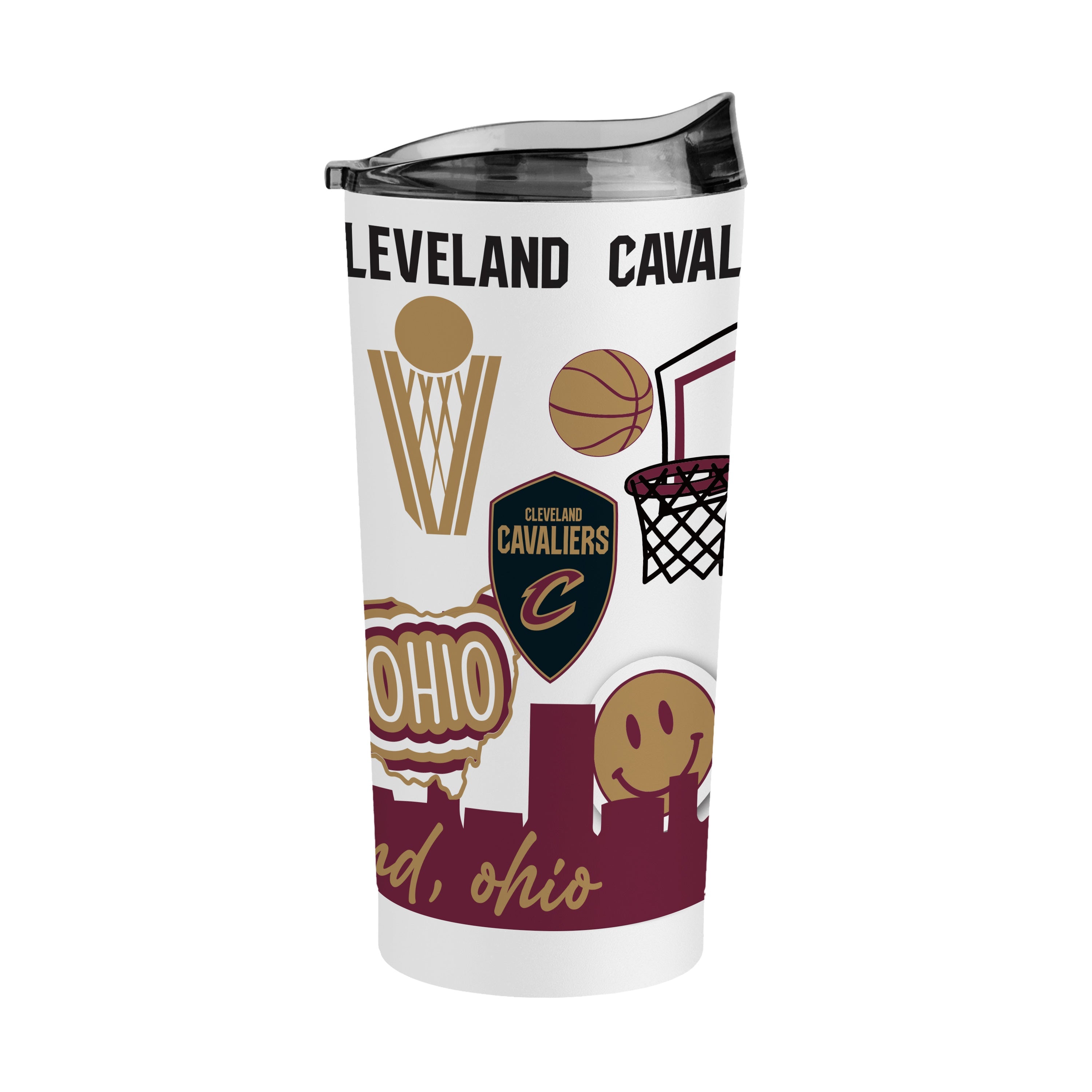 Cleveland Cavaliers 20oz Native Powder Coat Tumbler - Sports Gifts, Sports Memorabilia, Sports Collectibles, Fan Shop