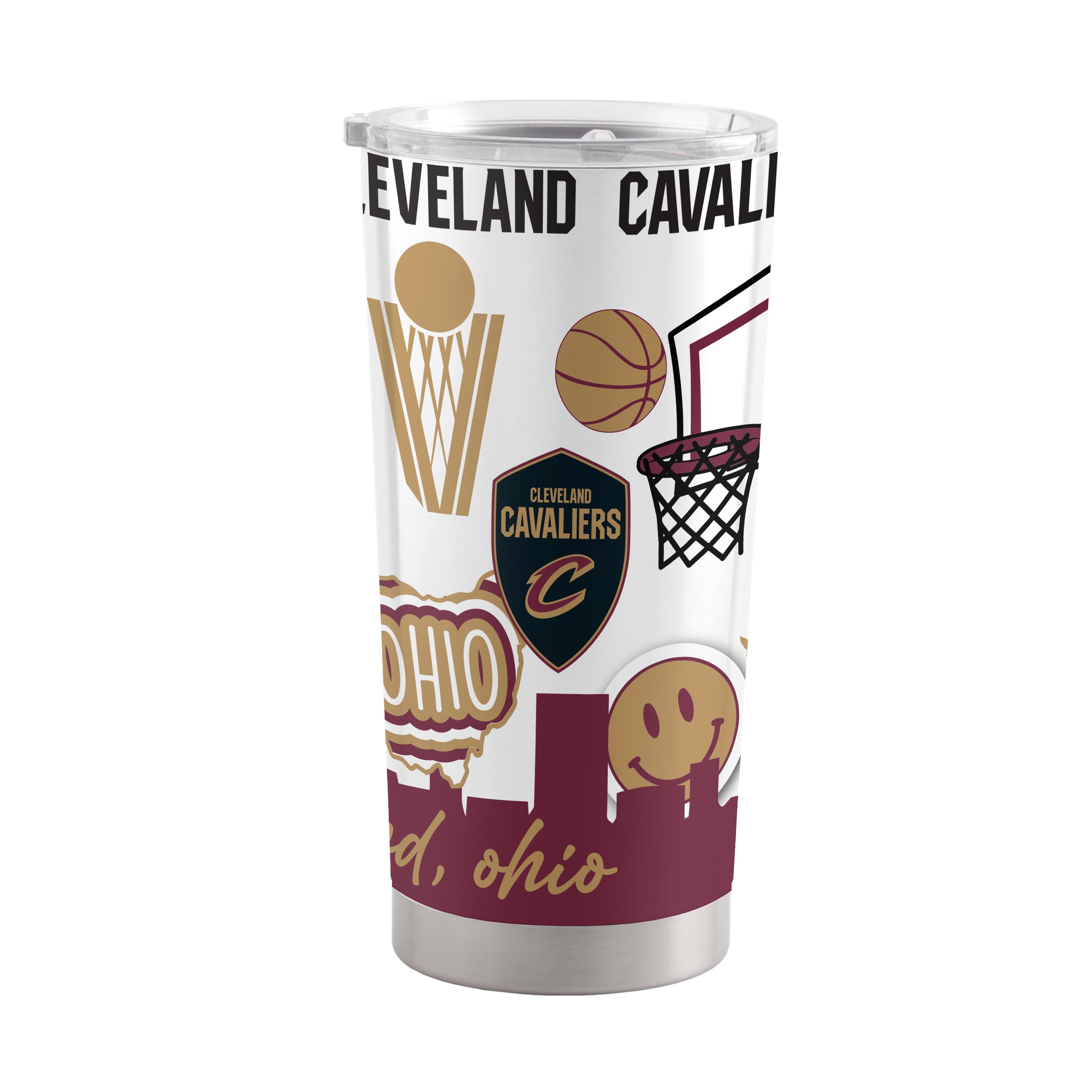 Cleveland Cavaliers 20oz Native Stainless Tumbler - Sports Gifts, Sports Memorabilia, Sports Collectibles, Fan Shop