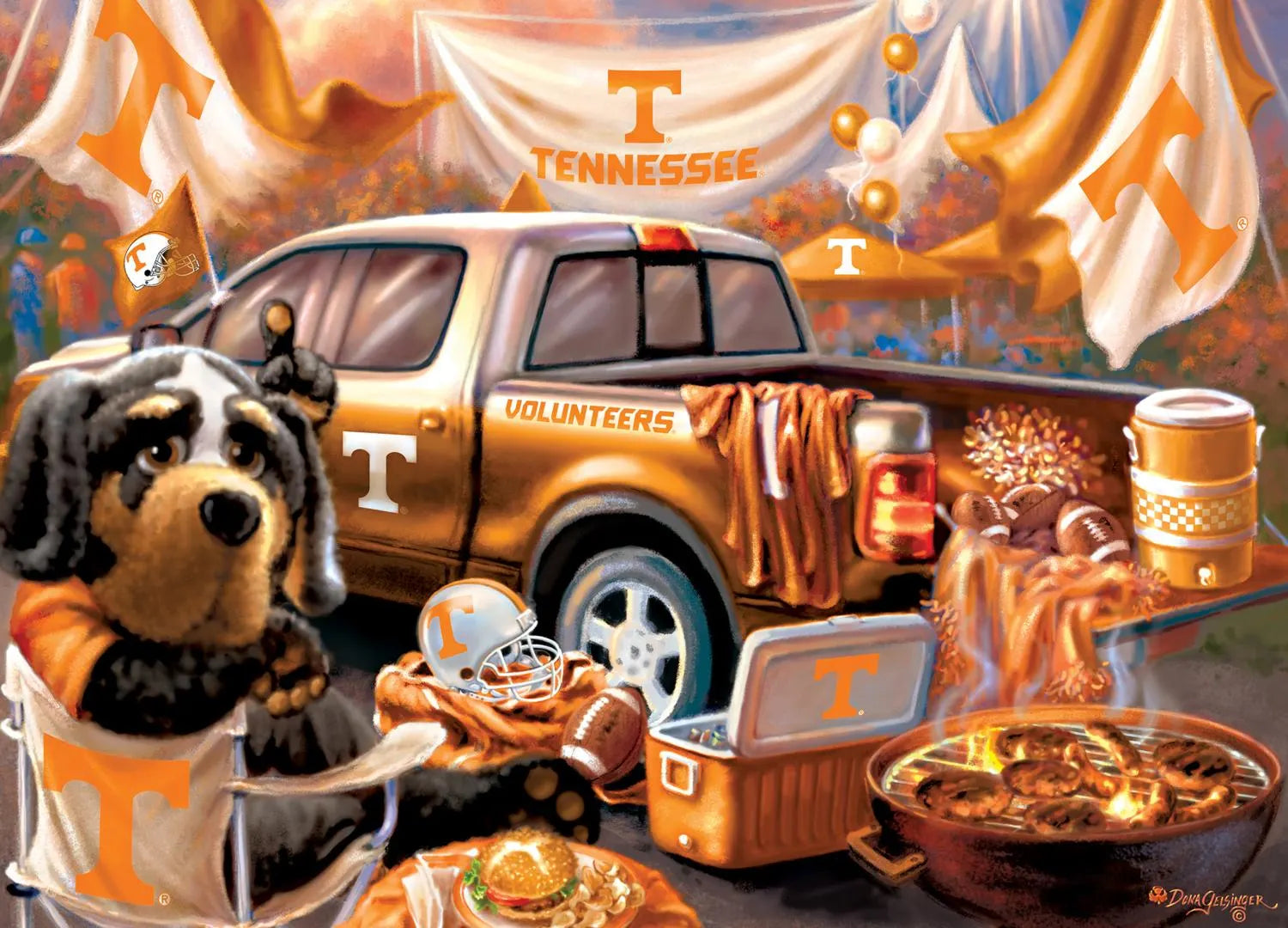 Tennessee Volunteers NCAA Gameday - 1000 Piece Jigsaw Puzzle - Sports Gifts, Sports Memorabilia, Sports Collectibles, Fan Shop
