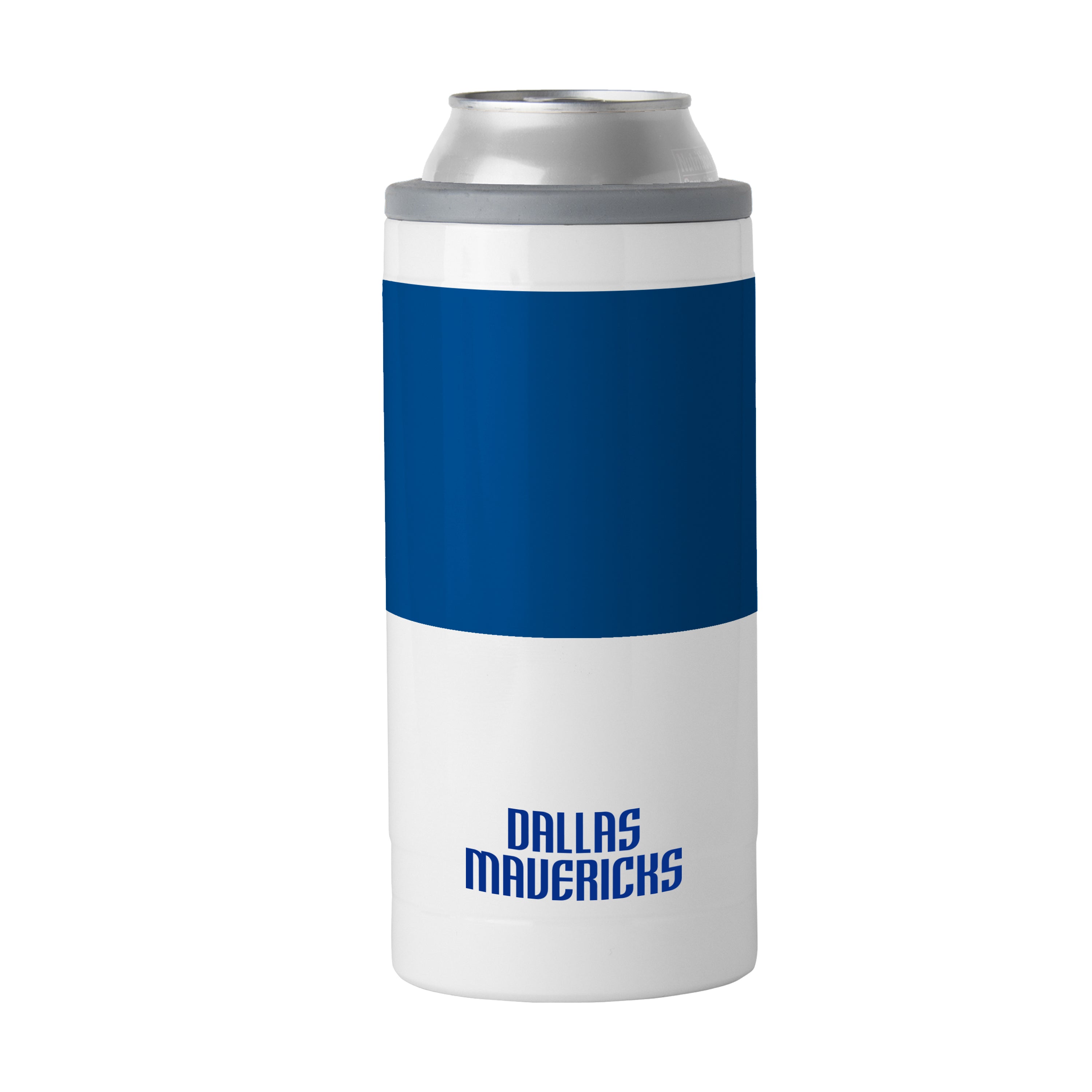 Dallas Mavericks 12oz Colorblock Slim Can Coolie - Sports Gifts, Sports Memorabilia, Sports Collectibles, Fan Shop