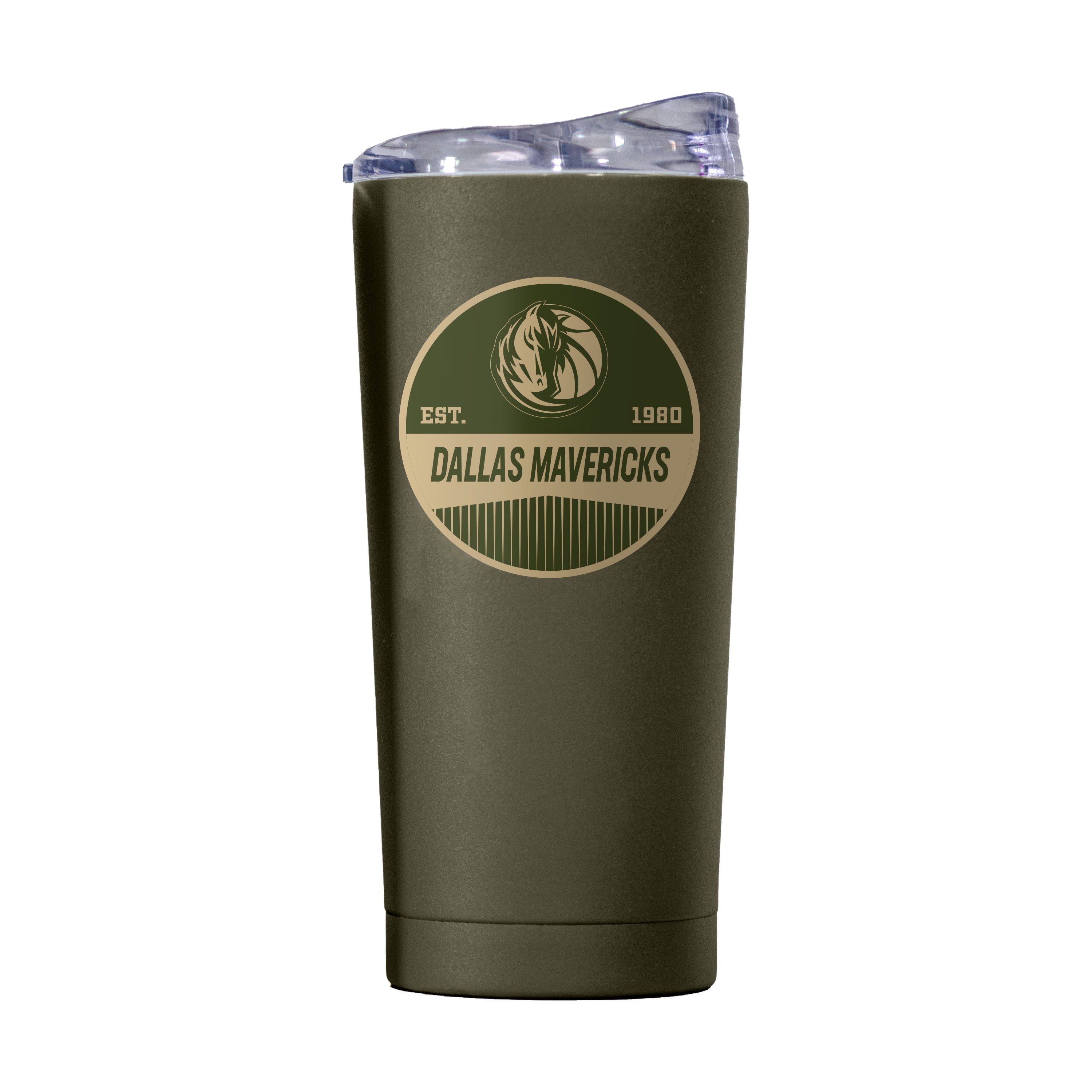 Dallas Mavericks 20oz Badge Powder Coat Tumbler