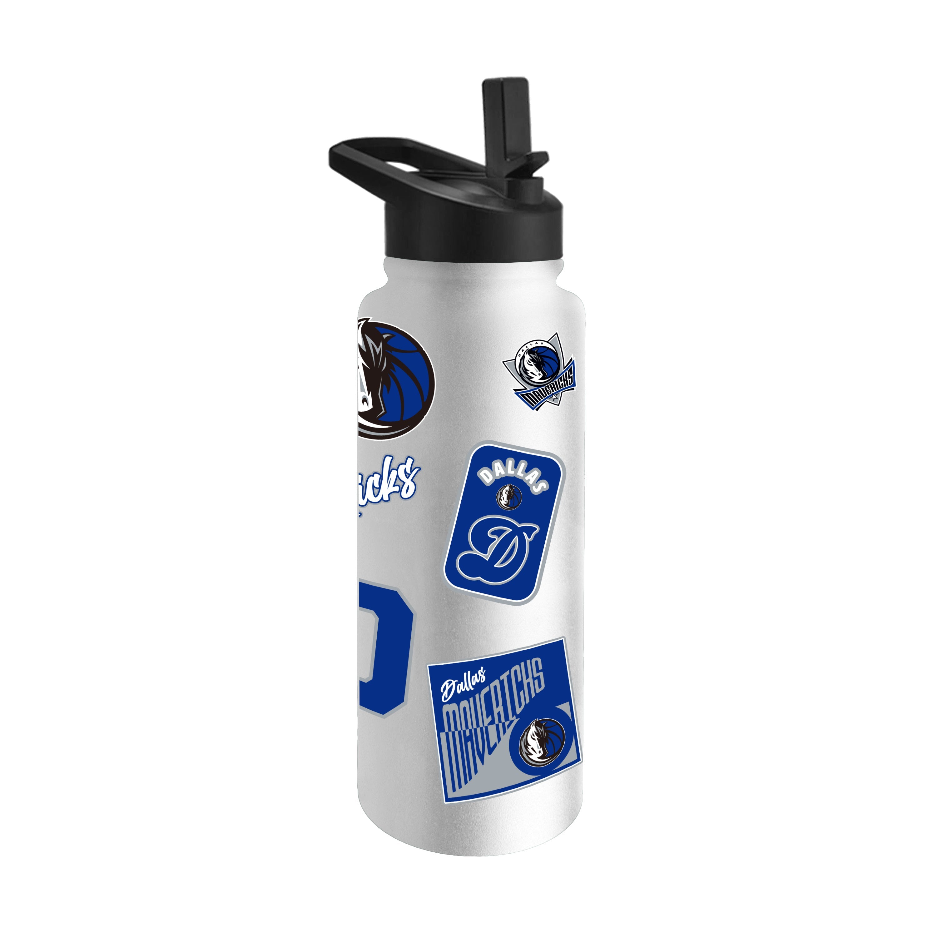 Dallas Mavericks 34oz White Dreamweave Quencher Bottle - Sports Gifts, Sports Memorabilia, Sports Collectibles, Fan Shop