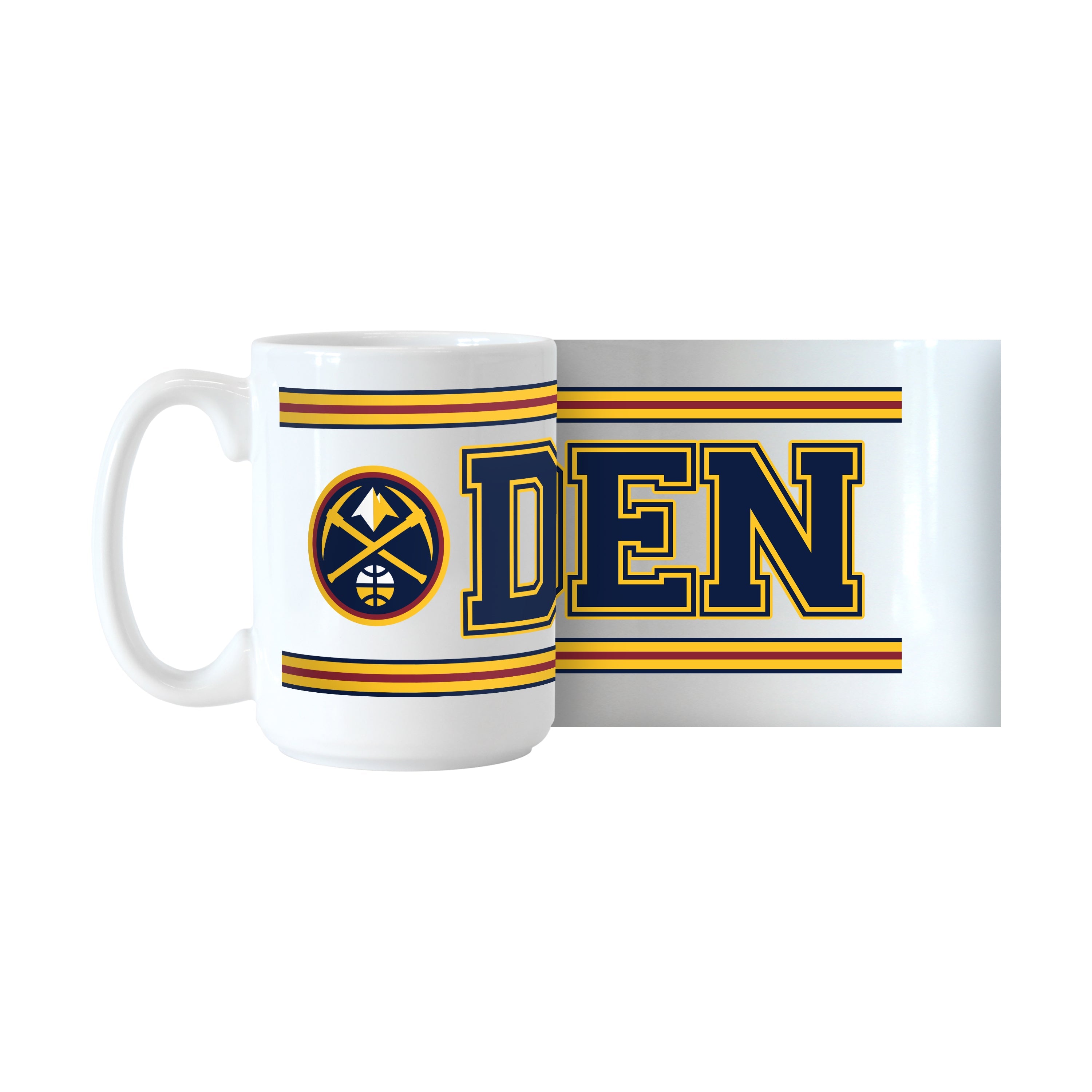 Denver Nuggets 15oz Overtime Stripe Sublimated Mug - Sports Gifts, Sports Memorabilia, Sports Collectibles, Fan Shop