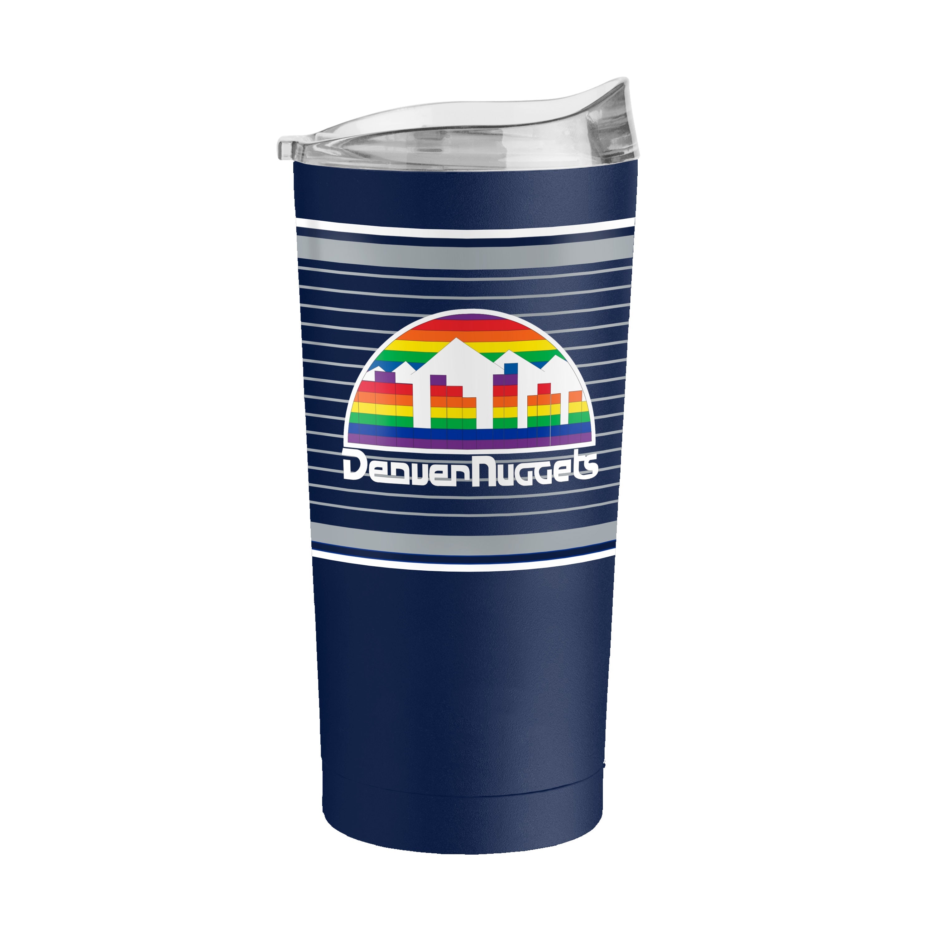 Denver Nuggets 20oz Retro Stripe Powder Coat Tumbler - Sports Gifts, Sports Memorabilia, Sports Collectibles, Fan Shop