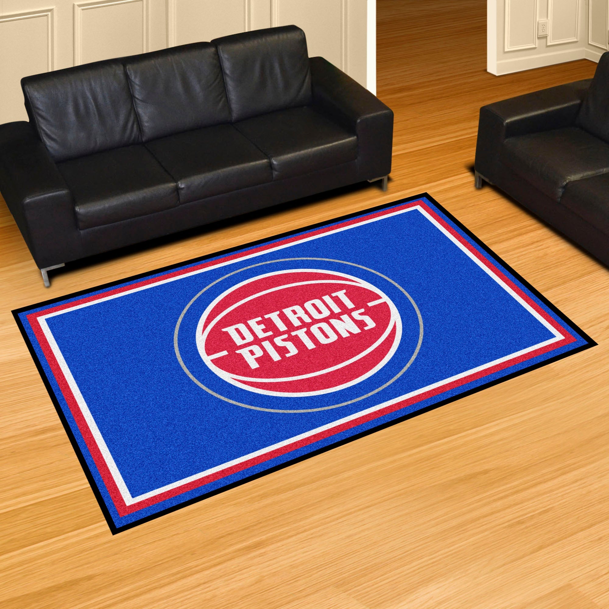 NBA - Detroit Pistons 5x8 Rug - Sports Gifts, Sports Memorabilia, Sports Collectibles, Fan Shop