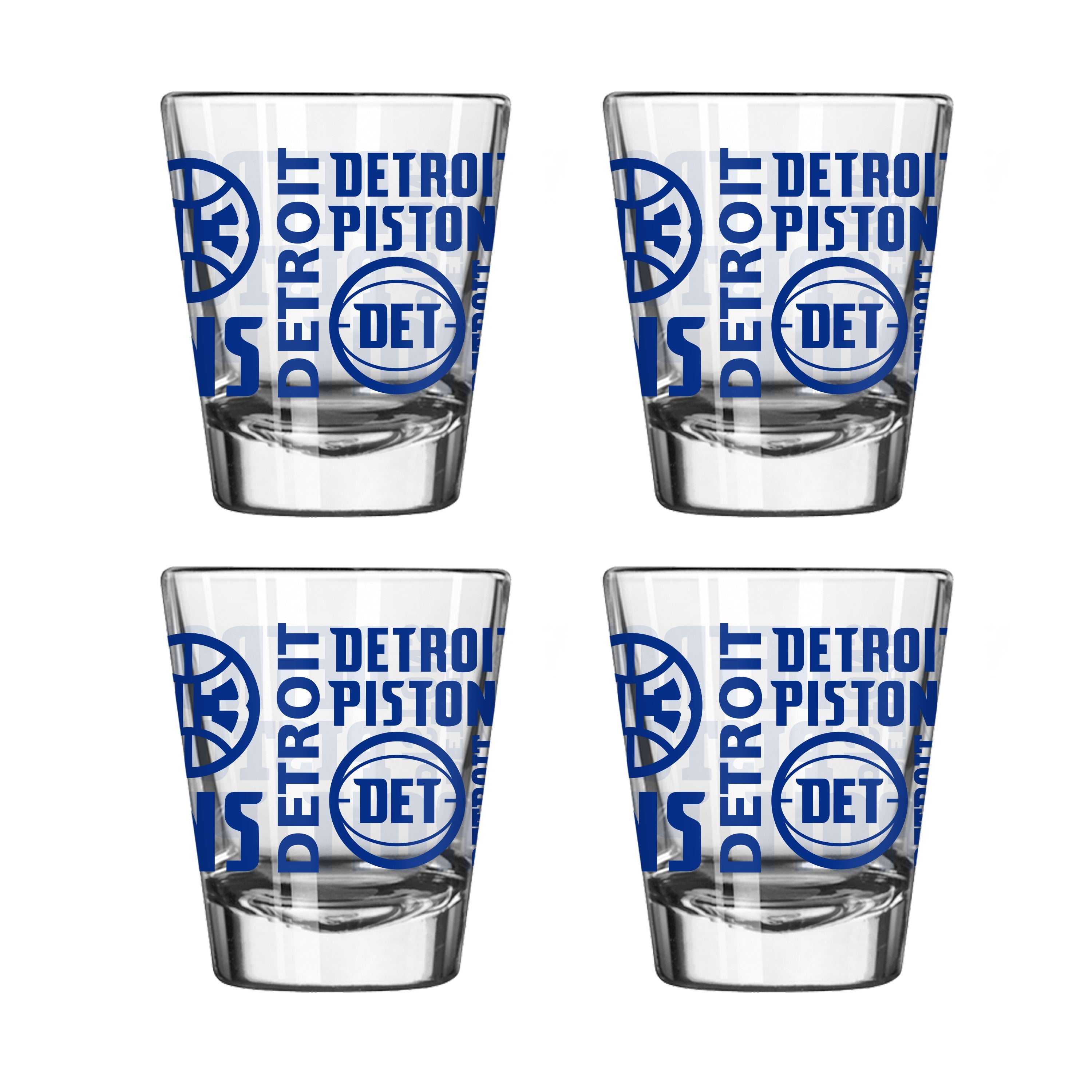 Detroit Pistons 4pk Spirit 2oz Shot Glass