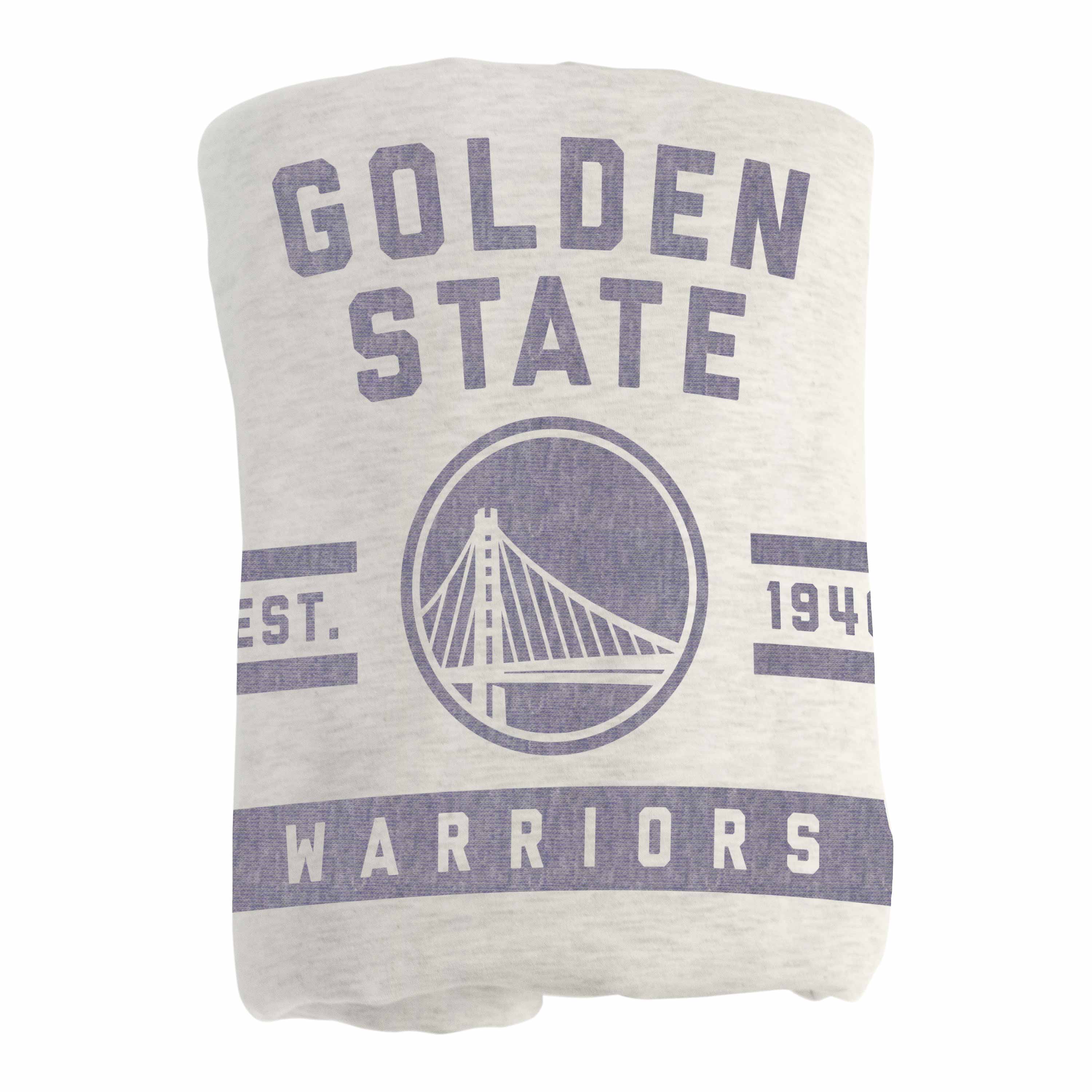 Golden State Warriors Oatmeal Sweatshirt Blanket - Sports Gifts, Sports Memorabilia, Sports Collectibles, Fan Shop