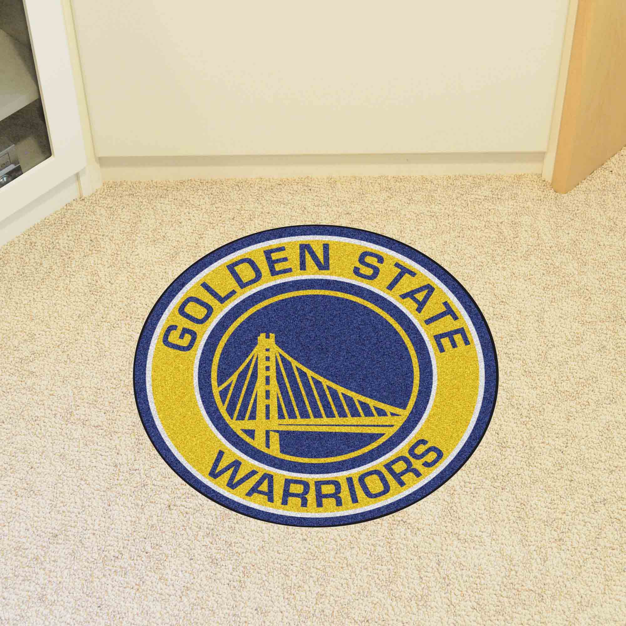 Golden State Warriors Roundel Mat - Sports Gifts, Sports Memorabilia, Sports Collectibles, Fan Shop