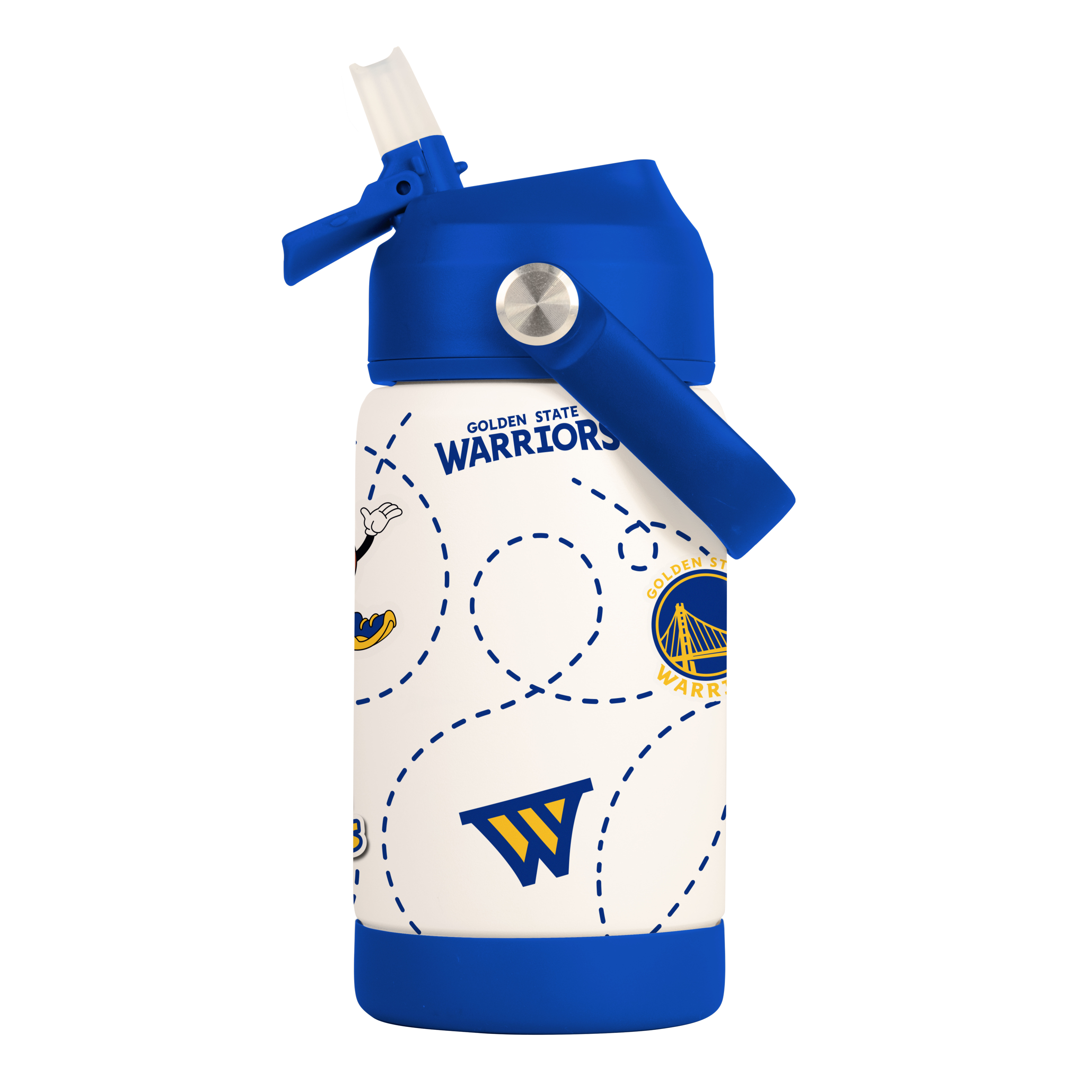 Golden State Warriors 12oz Mascot SS Kids Bottle - Sports Gifts, Sports Memorabilia, Sports Collectibles, Fan Shop