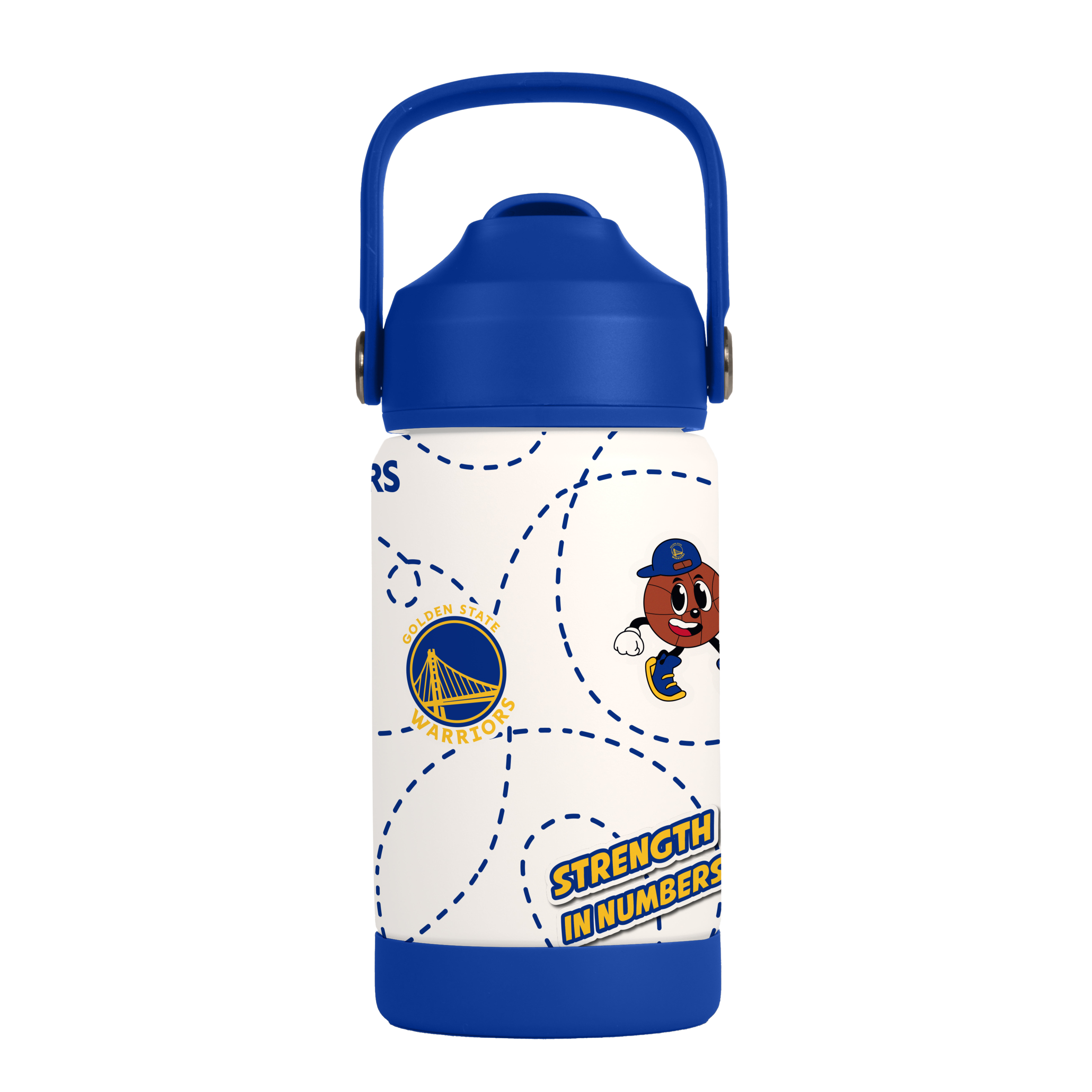 Golden State Warriors 12oz Mascot SS Kids Bottle - Sports Gifts, Sports Memorabilia, Sports Collectibles, Fan Shop