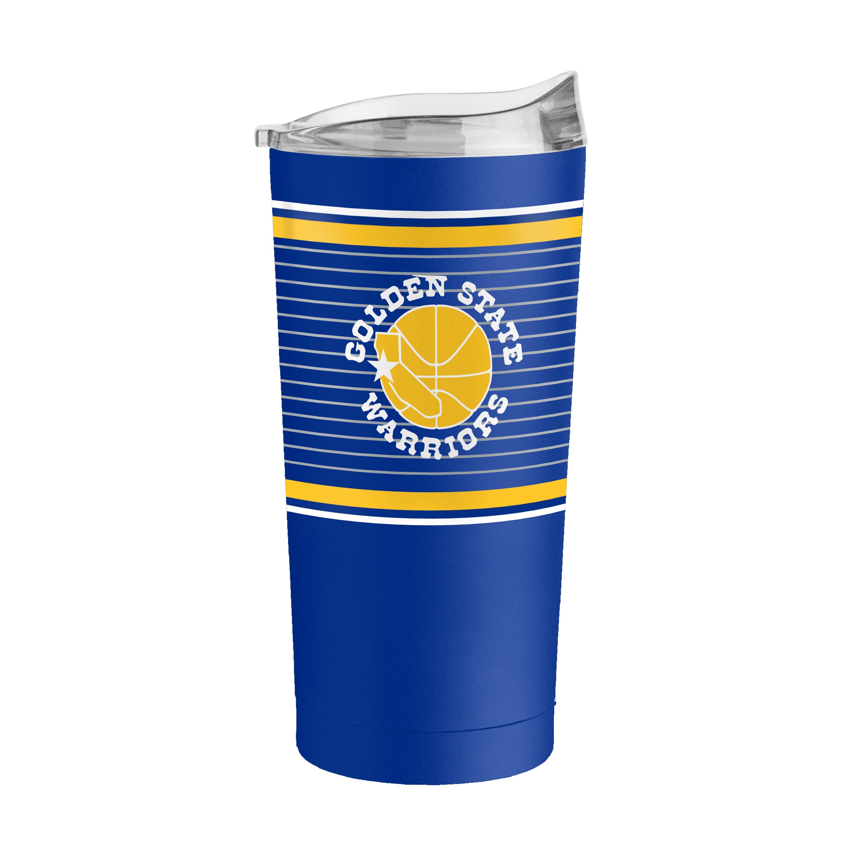 Golden State Warriors 20oz Retro Stripe Powder Coat Tumbler - Sports Gifts, Sports Memorabilia, Sports Collectibles, Fan Shop