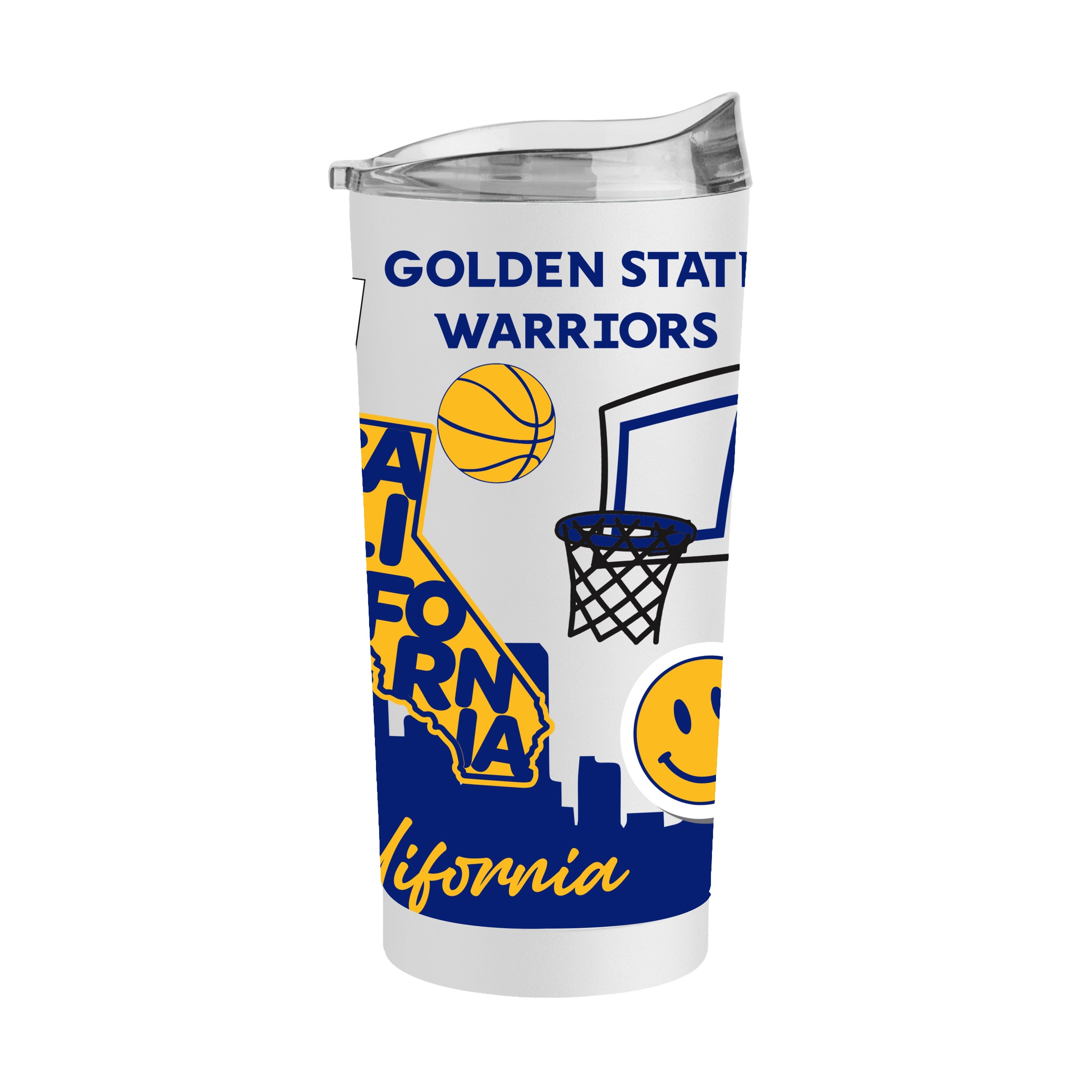 Golden State Warriors 20oz Native Powder Coat Tumbler - Sports Gifts, Sports Memorabilia, Sports Collectibles, Fan Shop