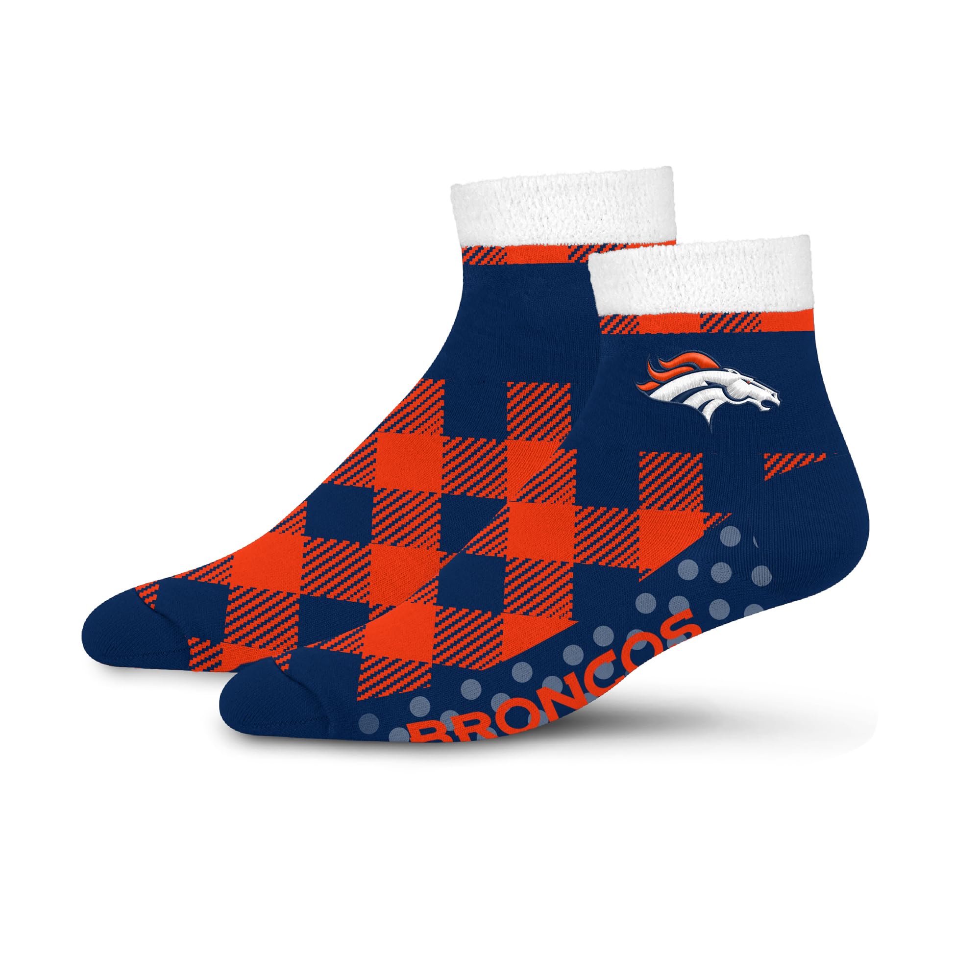 For Bare Feet NFL DENVER BRONCOS Cozy Buff Plush Cabin Sock Team Color OSFM - Sports Gifts, Sports Memorabilia, Sports Collectibles, Fan Shop