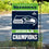 Seattle Seahawks Super Bowl LX Champions Yard Garden Banner Flag - Sports Gifts, Sports Memorabilia, Sports Collectibles, Fan Shop