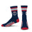 For Bare Feet NBA WASHINGTON WIZARDS 4 Stripe Deuce Crew Sock Team Color Large