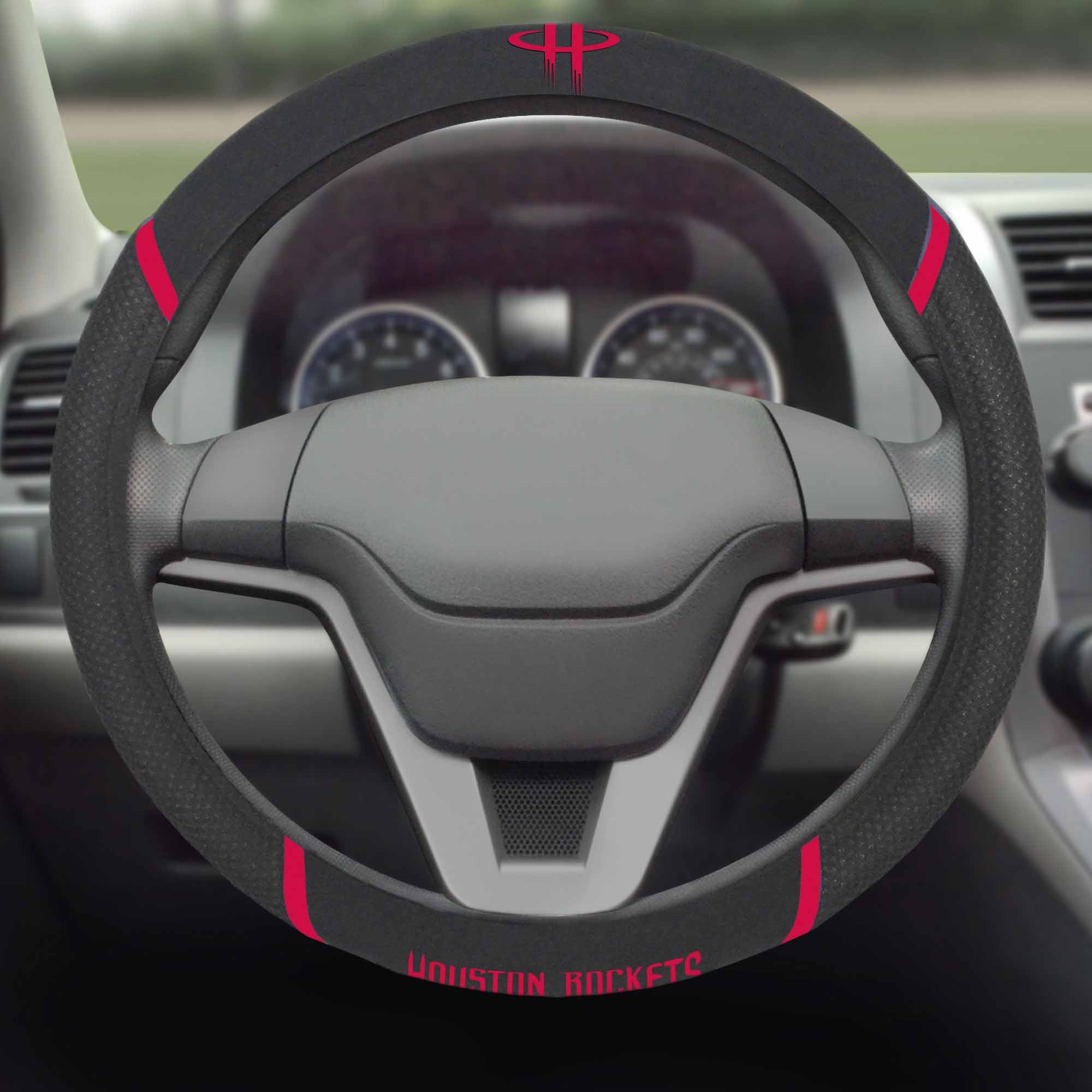 NBA - Houston Rockets Steering Wheel Cover - Sports Gifts, Sports Memorabilia, Sports Collectibles, Fan Shop