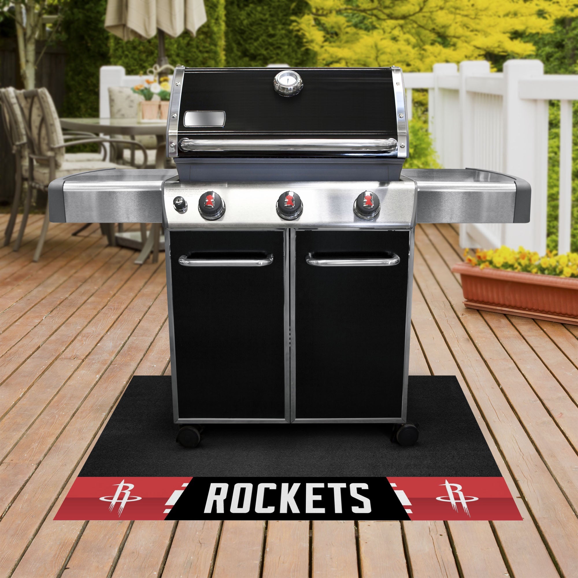 NBA - Houston Rockets Grill Mat - Standard - Sports Gifts, Sports Memorabilia, Sports Collectibles, Fan Shop