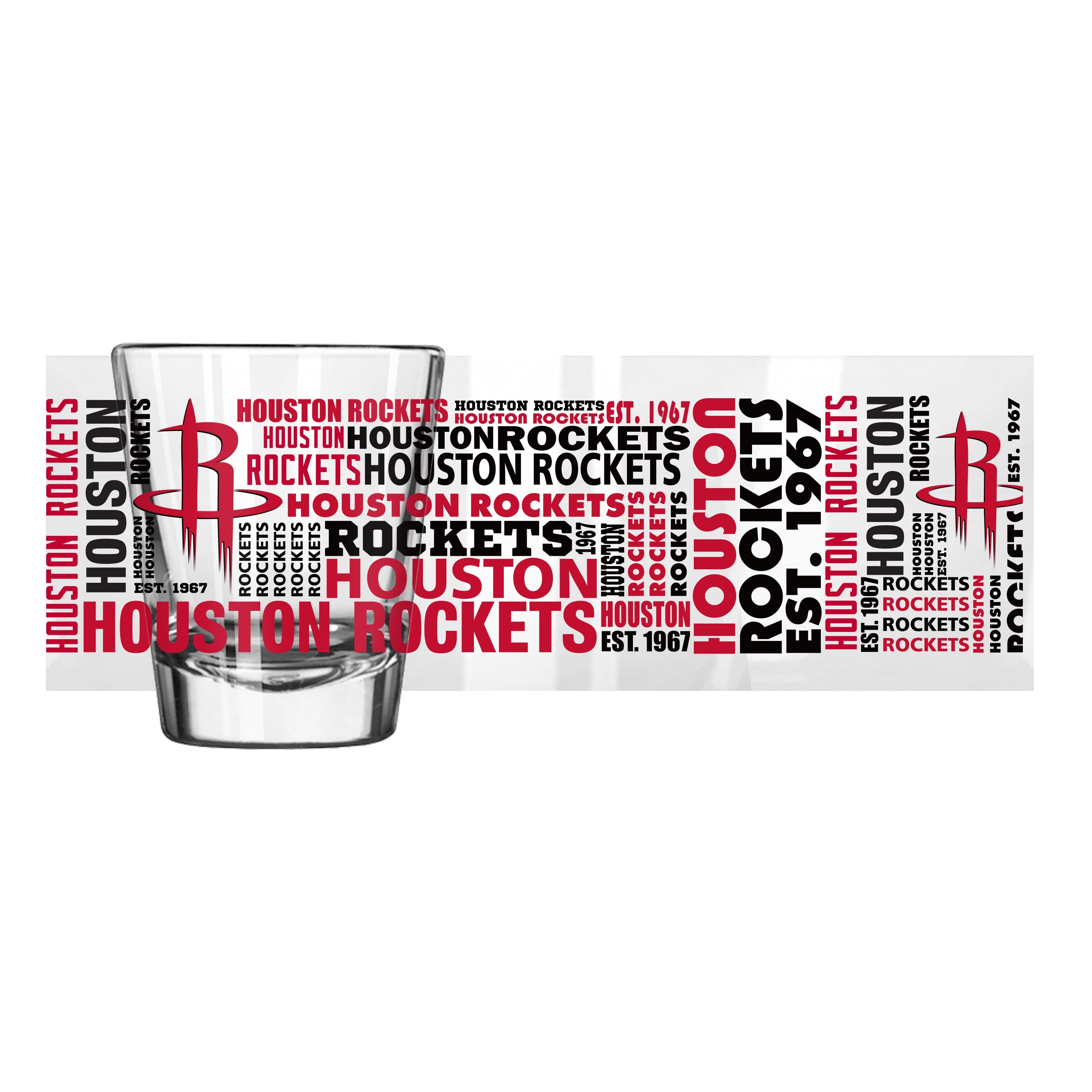Houston Rockets 2oz Spirit Shot Glass - Sports Gifts, Sports Memorabilia, Sports Collectibles, Fan Shop