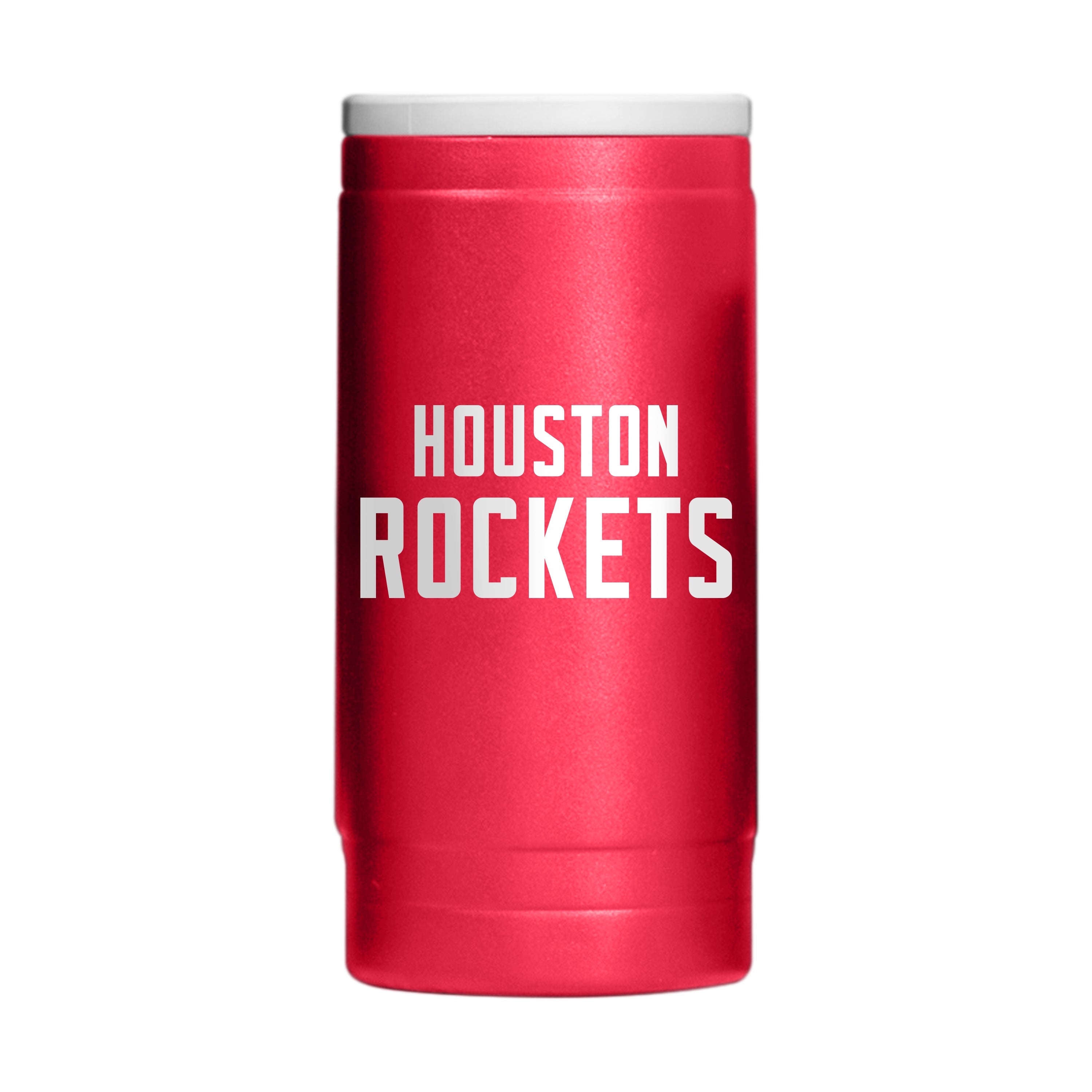 Houston Rockets Flipside Powder Coat Slim Can Coolie - Sports Gifts, Sports Memorabilia, Sports Collectibles, Fan Shop
