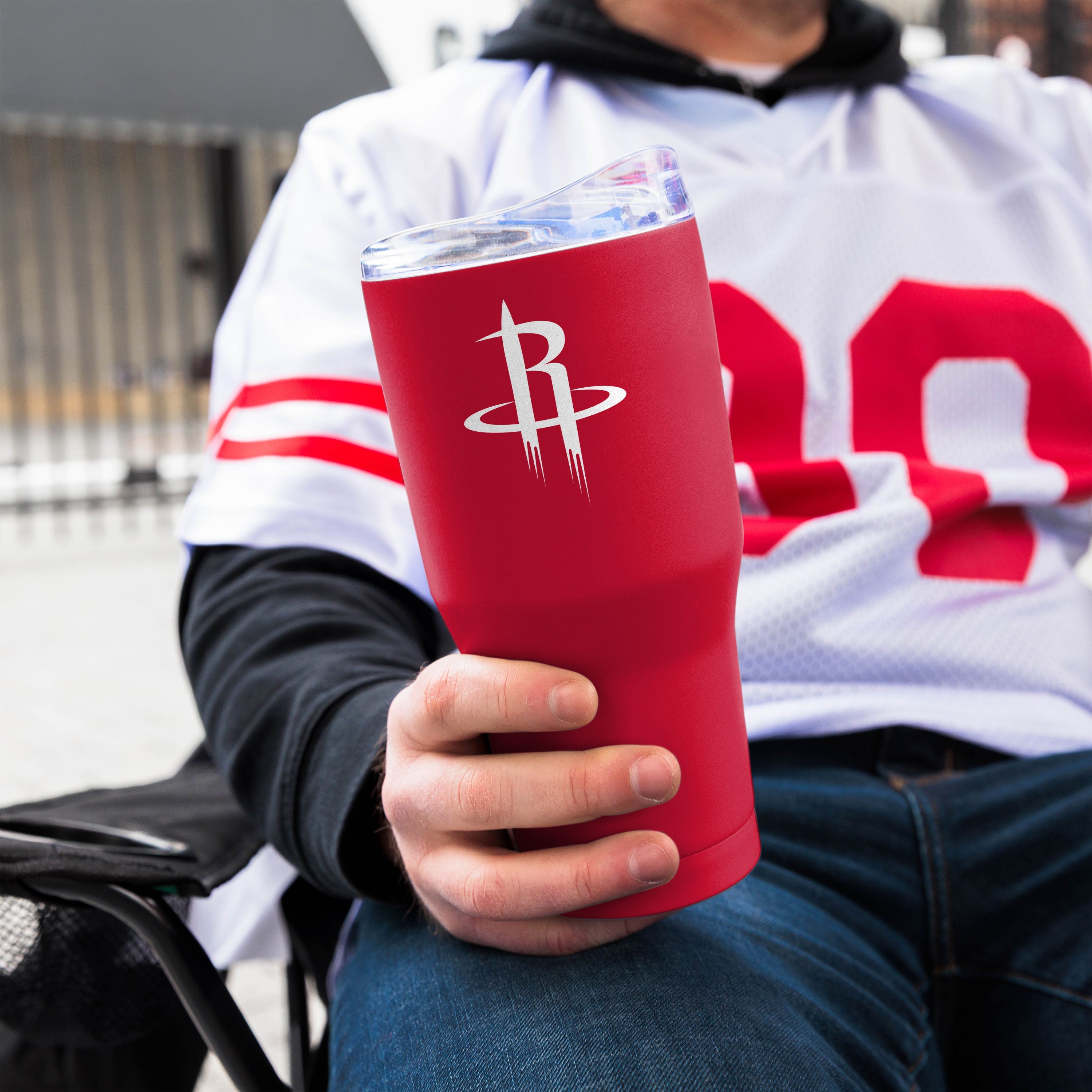 Houston Rockets 30oz Flipside Powder Coat Tumbler - Sports Gifts, Sports Memorabilia, Sports Collectibles, Fan Shop