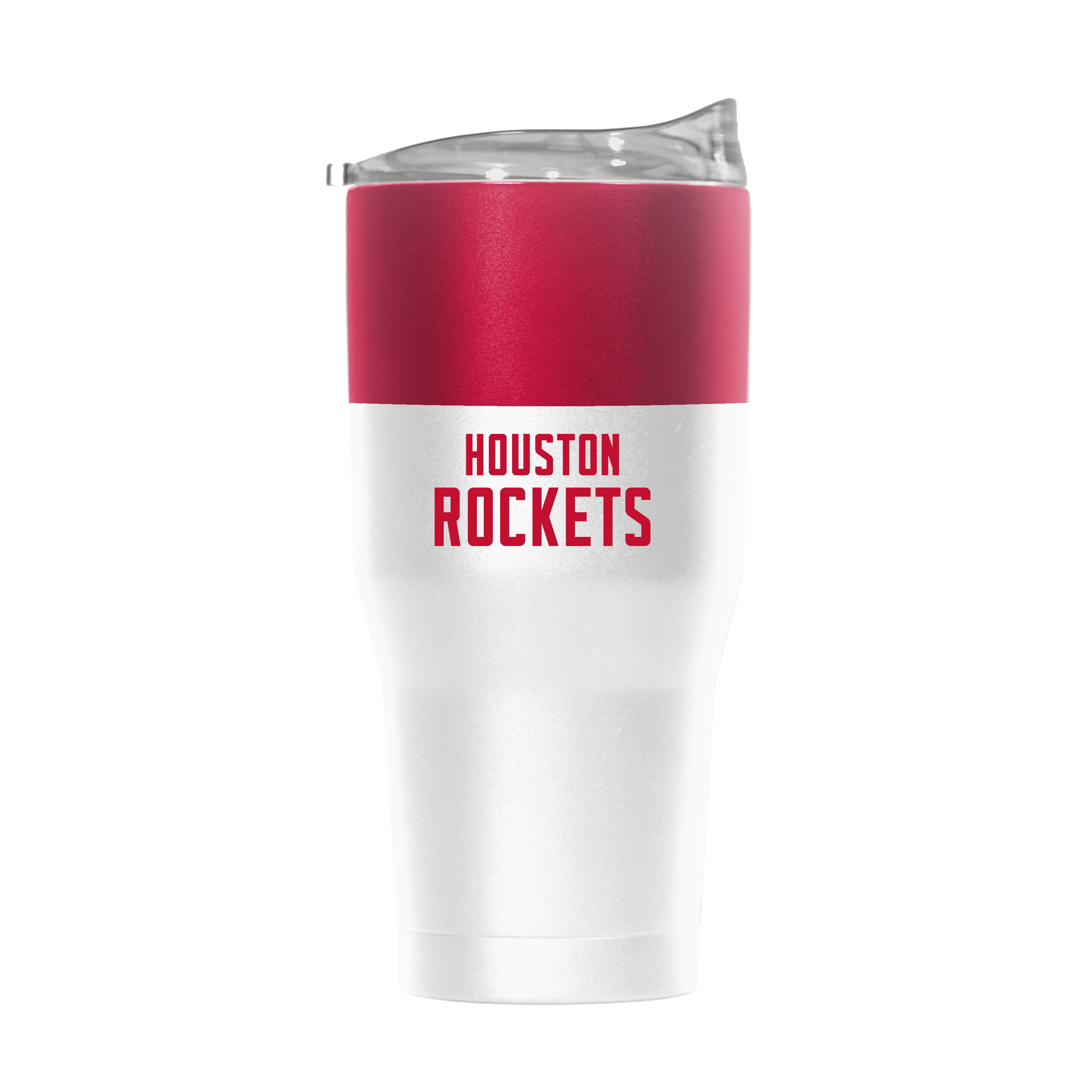 Houston Rockets 30oz Colorblock White Powder Coat Tumbler - Sports Gifts, Sports Memorabilia, Sports Collectibles, Fan Shop