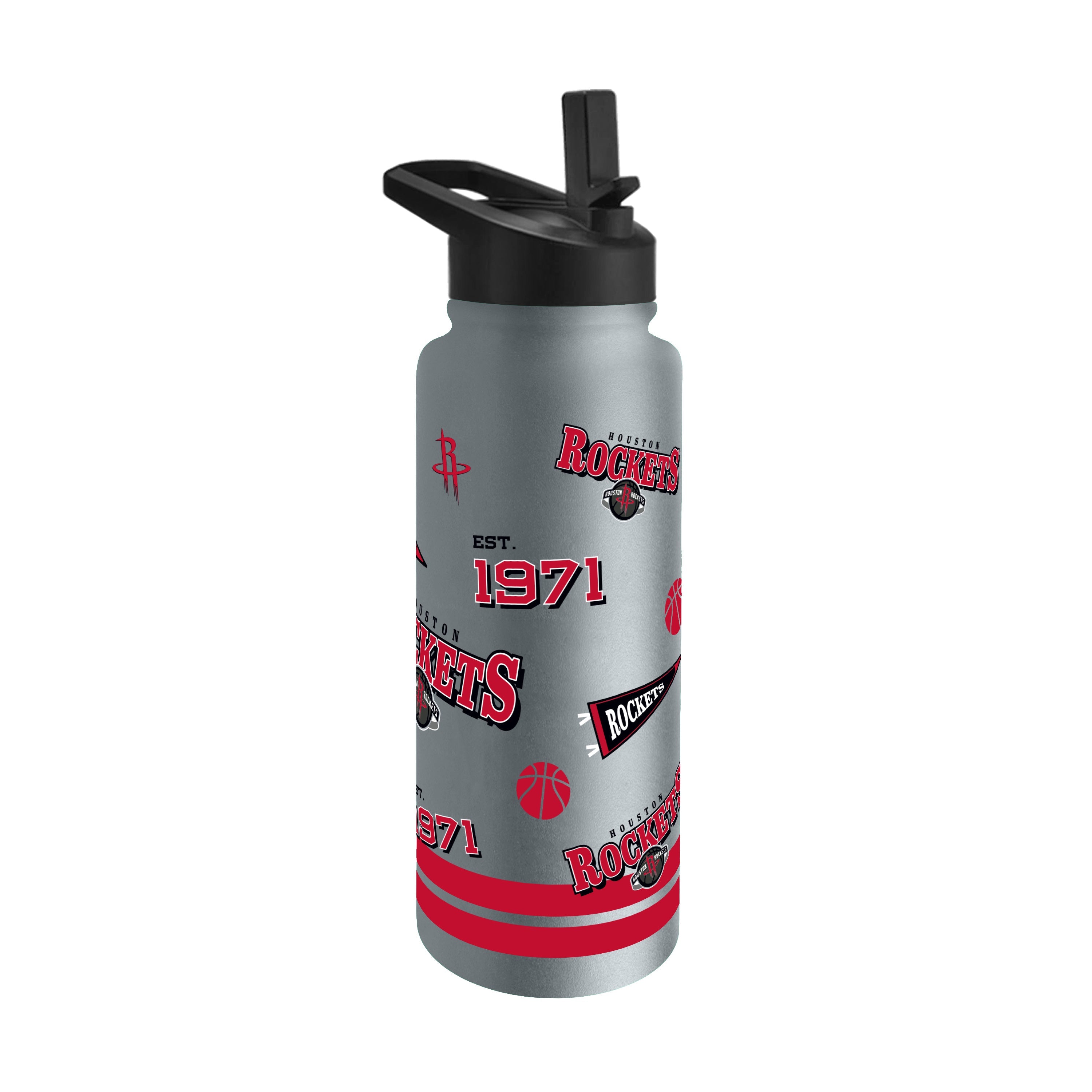 Houston Rockets 34oz Native Quencher Bottle - Sports Gifts, Sports Memorabilia, Sports Collectibles, Fan Shop
