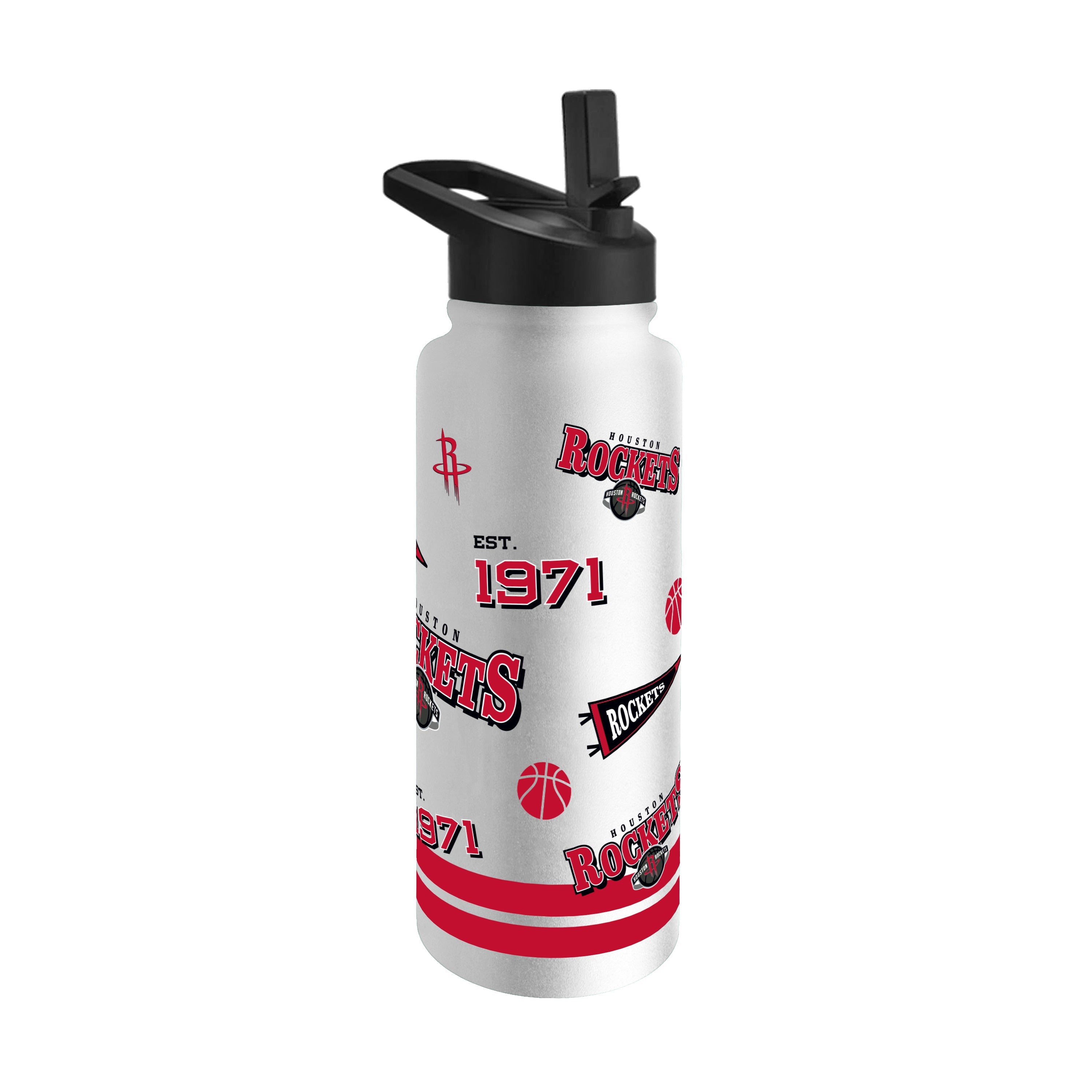 Houston Rockets 34oz Native Quencher Bottle - Sports Gifts, Sports Memorabilia, Sports Collectibles, Fan Shop